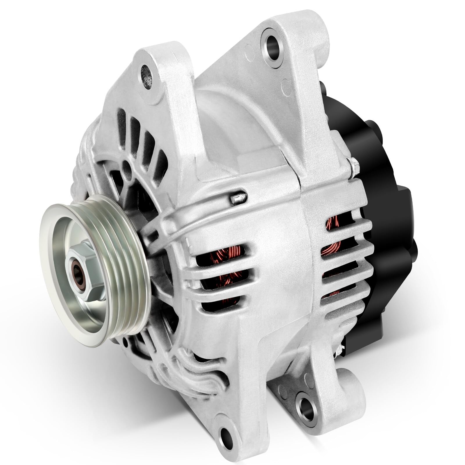 SCITOO Alternator Fits for Kia for Sorento 2003 2004 2005 2006 3.5L- 12V 120Amp CW 5-Groove Pulley, Replace OE 11012