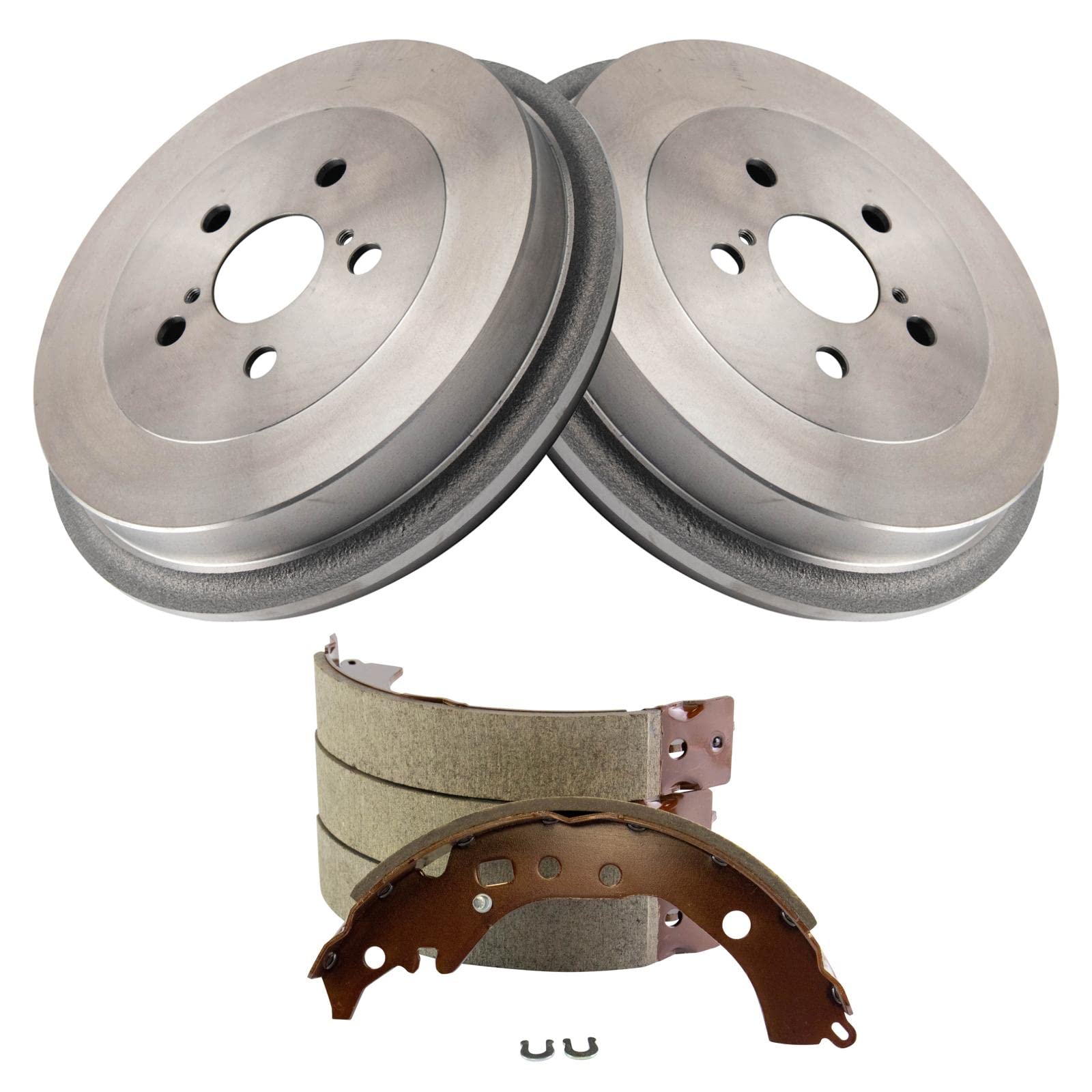 TRQ Rear Brake Pads & Rotors Kit Compatible with 2009-2015 Toyota Corolla