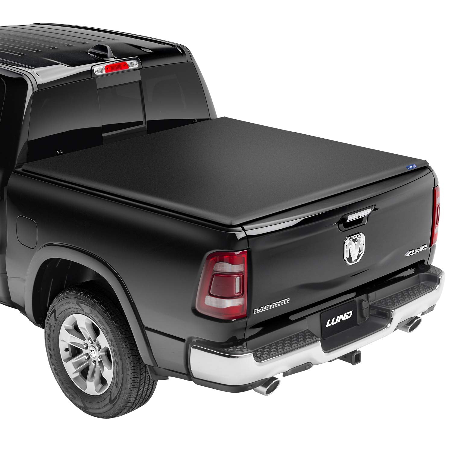 Lund Genesis Elite Tri-Fold Soft Folding Truck Bed Tonneau Cover | 95865 | Fits 2009 - 2018, 2019 - 2020 Classic Dodge Ram 1500 