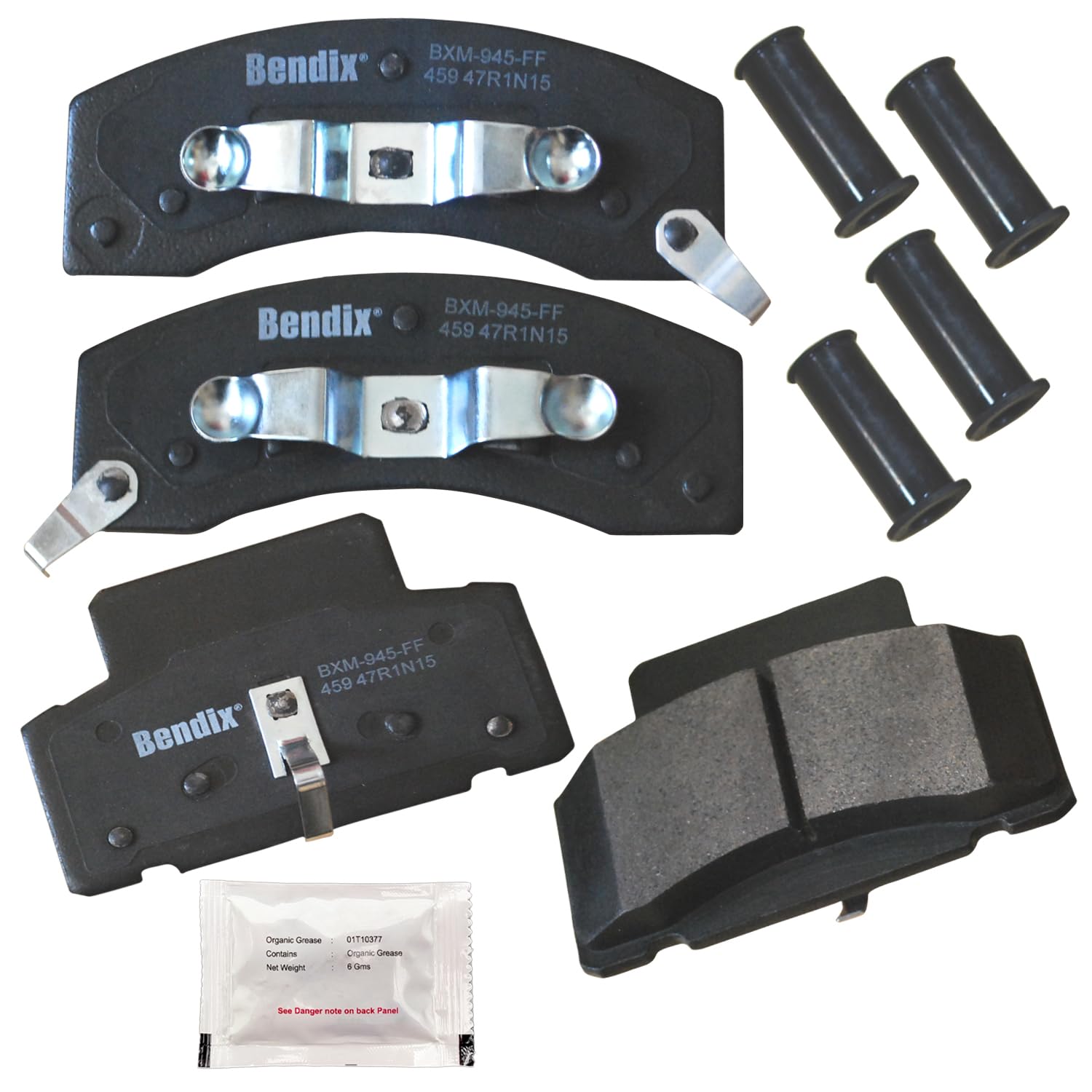 Bendix Priority1 Cfm459 Semi-Metallic Front Brake Pads For Select Models Chevrolet C35, C3500, C3500Hd, Express 2500, 3500, K350