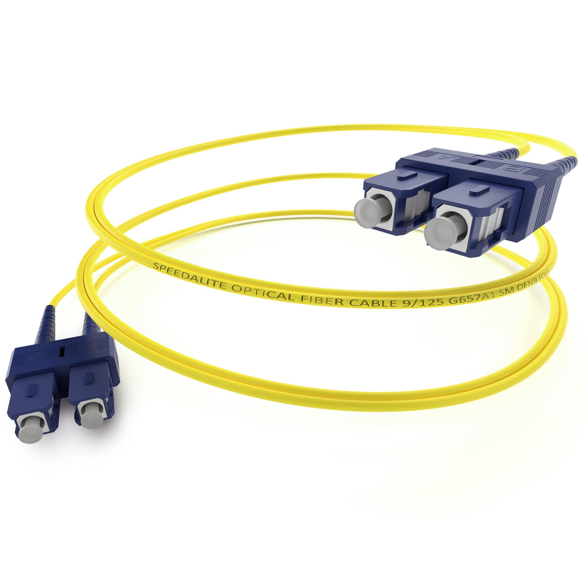 Speedalite Sc To Sc Fiber Patch Cable Single Mode 9/125 Dx Sc-Sc | Duplex | Os2 | Sm | Fiber Optic Cable | Scsc | Sc Sc | 2.0Mm | Bend Insensitive | 6 Meter