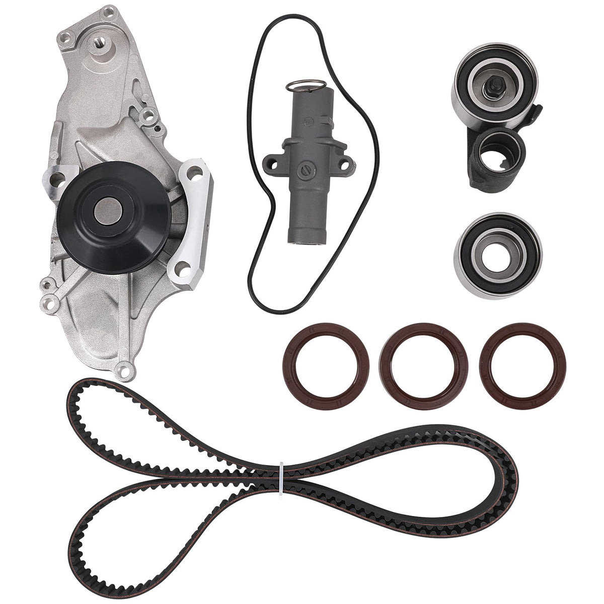 Timing Belt Kit with Water Pump for 3.0L 3.5L 3.7L 2003-2017 Honda Accord, Pilot, Odyssey, Ridgeline, Acura MDX, RDX, RL TL, TSX