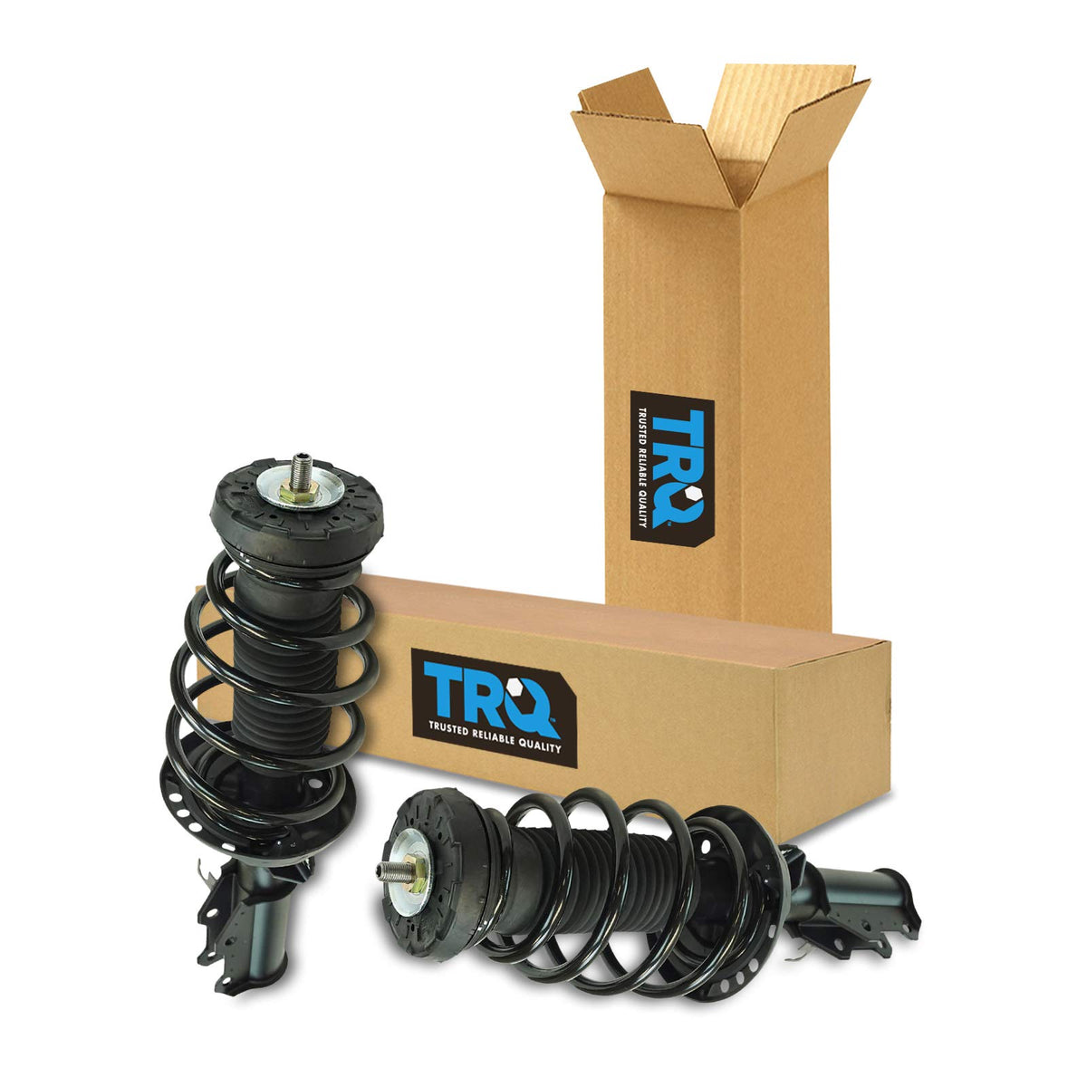 Trq Front Strut & Coil Spring Assembly Set Driver & Passenger Sides Compatible With 11-16 Buick Regal