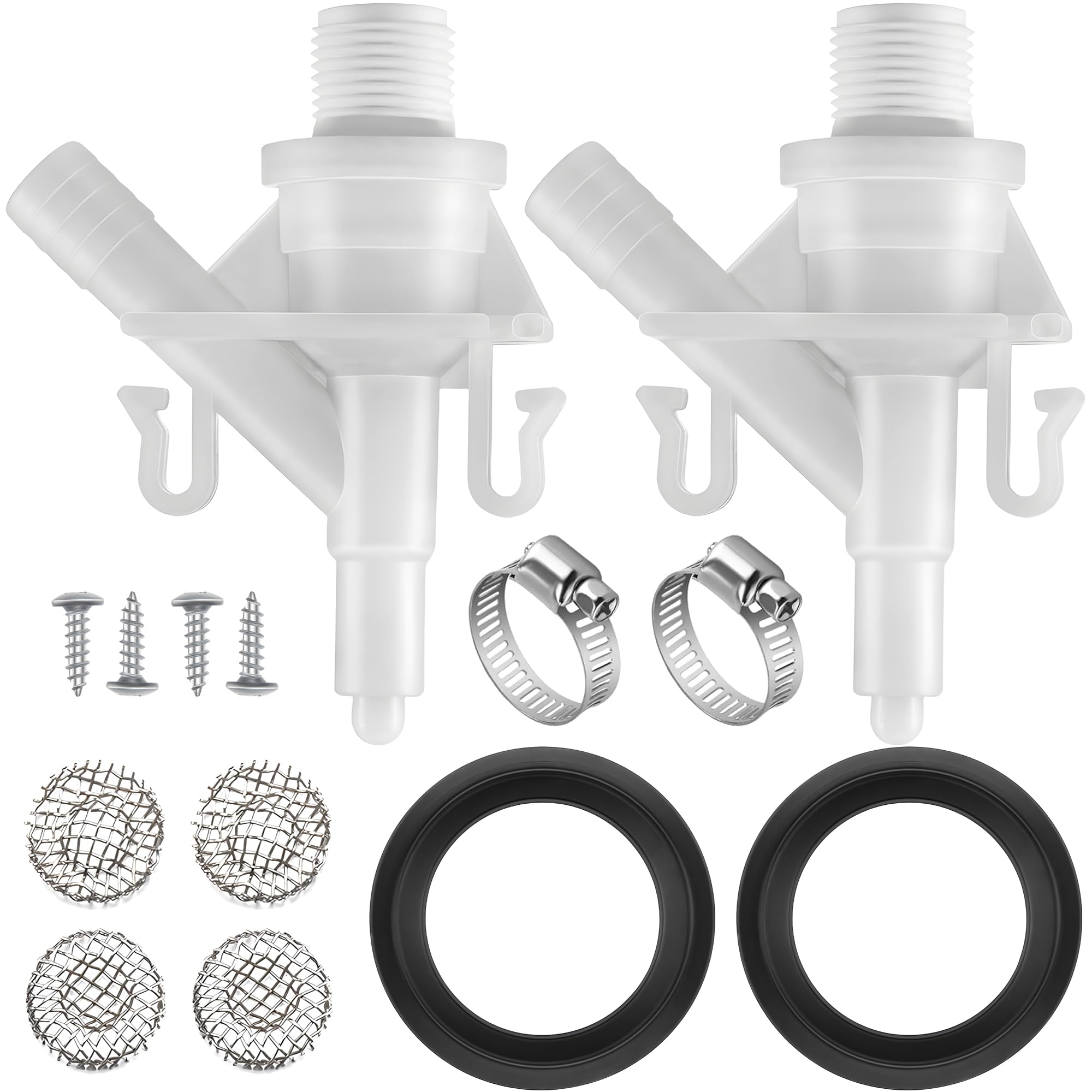 Dreyoo RV Toilet Water Valve Compatible with 385311641, Sealand 300 310 311 320 321 Series Pedal Flush Camper Trailer Marine Toi