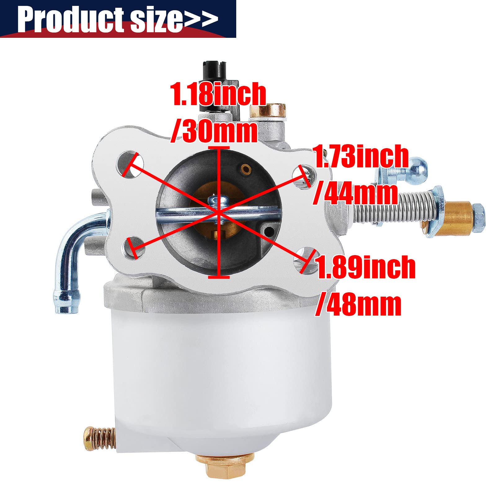 Qazaky Golf Cart Carburetor Fuel Pump Compatible With Ezgo Gas 350Cc 4-Cycle Robin Engine Workhorse St350 St-Sport Txt Mpt Shuttle Clays Car 72558-G01 72558-G05 72840-G02 72873-G01 17559 520-184 Carb