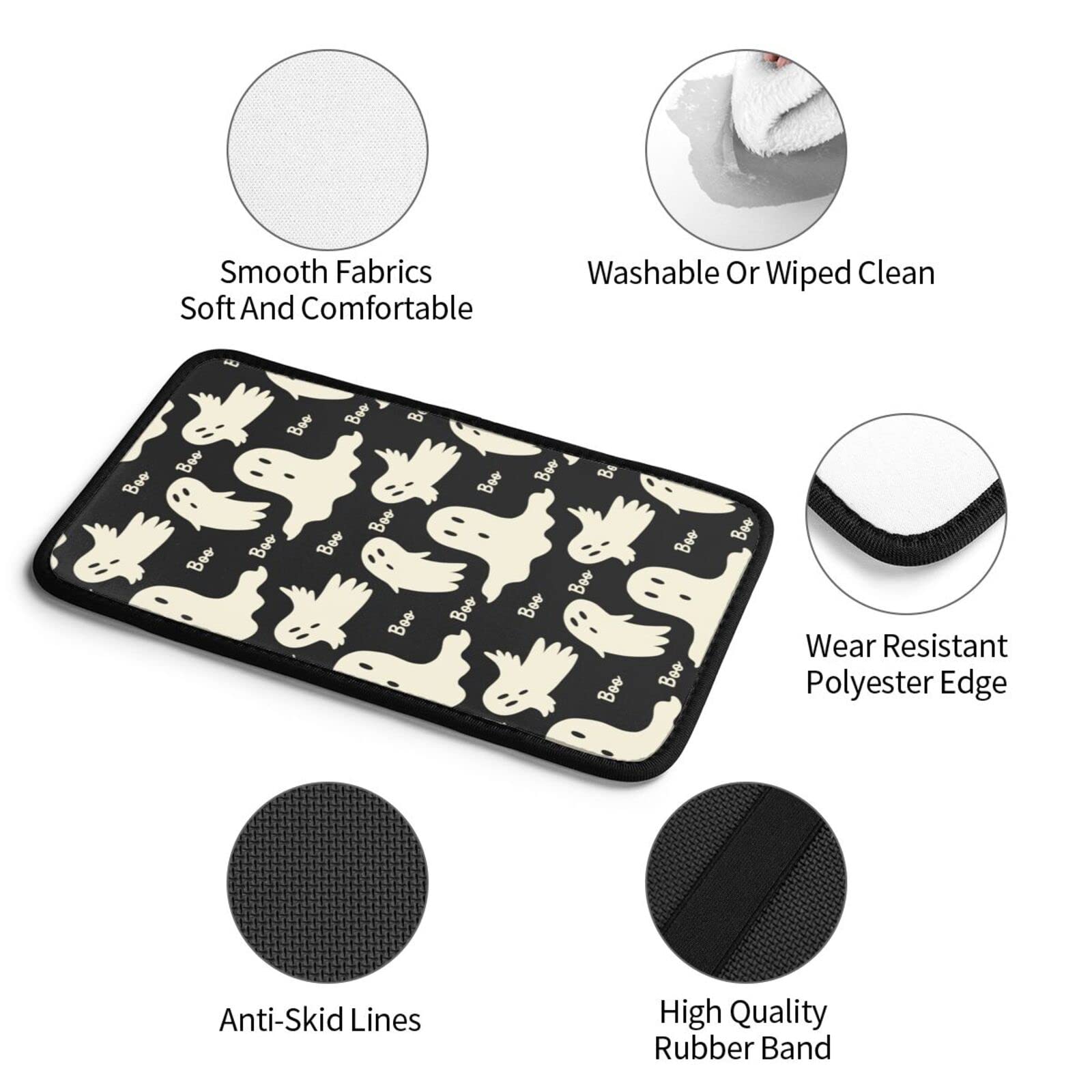 YANGDADA Ghost Pattern Auto Center Console Cover Pad Car Armrest Seat Box Cover Cushion Universal for Most Vehicle SUV Truck Car