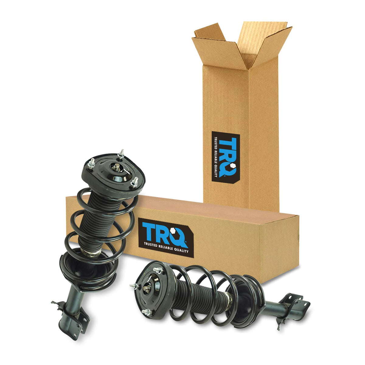 Trq Rear Strut & Coil Spring Assembly Set Driver & Passenger Sides Compatible With 03-05 Subaru Forester