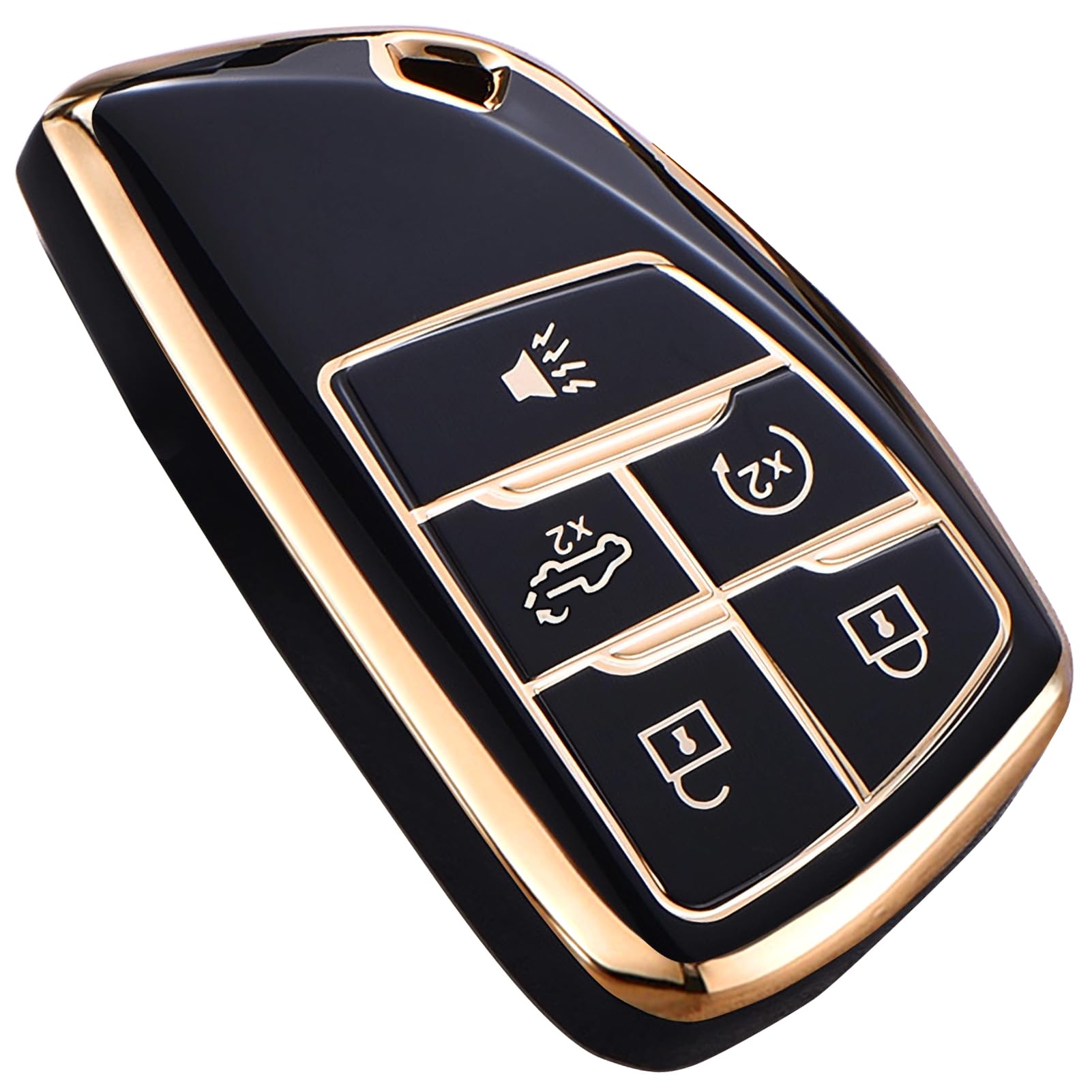 For Chevy Gmc Key Fob Cover, For 2022 2023 2024 Chevrolet Silverado 1500 Gmc Sierra 1500 2500Hd 3500Hd Buick Envision, Soft Tpu