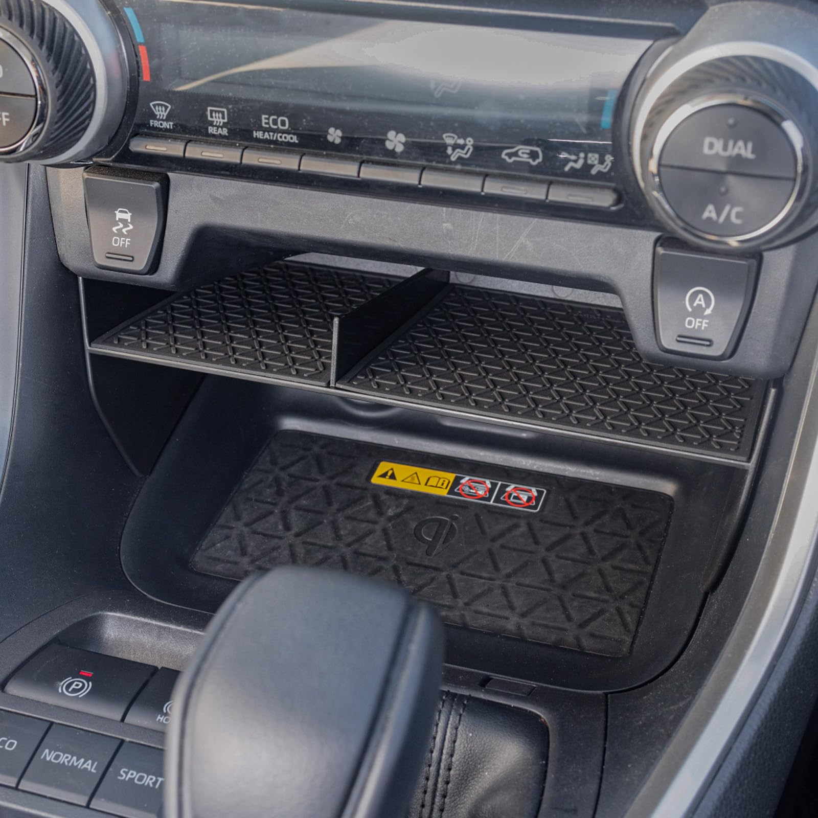 Jdmcar Center Console Organizer Compatible With Toyota Rav4 2019-2025 And 2021-2025 Rav-4 Prime, Abs Material Insert Tray Gear S