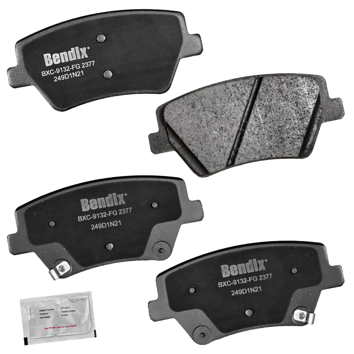 Bendix Priority1 Cfc2377 Ceramic Rear Brake Pads For Genesis Gv80 2023-2021