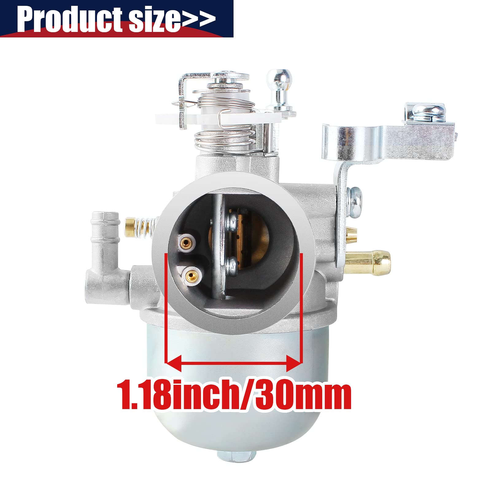 Qazaky Carburetor Compatible With Yamaha G1 Golf Cart Gas 2-Cycle Engine J24-14101-01 J24-14101-00 Carb 1989 1988 1987 1986 1985 1984 1983 1982 1981 1979