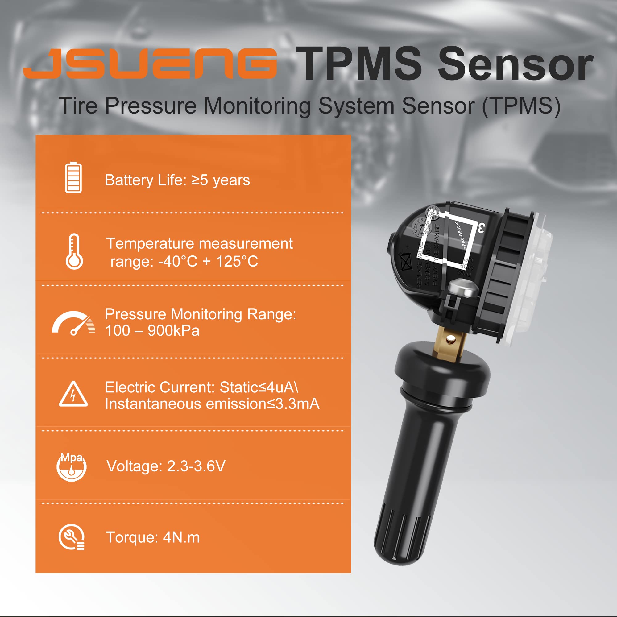 Tpms Sensor Gm, Tire Pressure Monitoring System Sensor Compatible With Buick Chevy Silverado Cadillac Gmc 315Mhz Replaces#135987