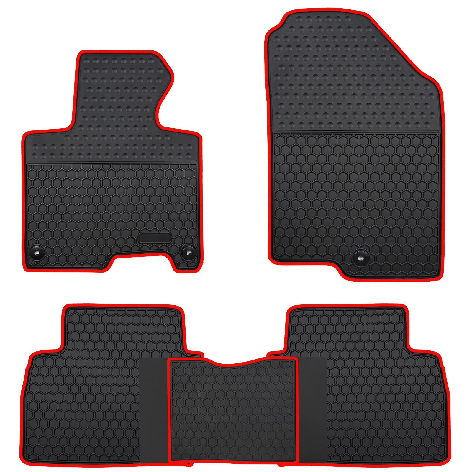 Megiteller Car Floor Mats Custom Fit For Kia Sportage 2023 2024(Non Hybrid) Odorless Washable Heavy Duty Rubber (All Weather) Fl
