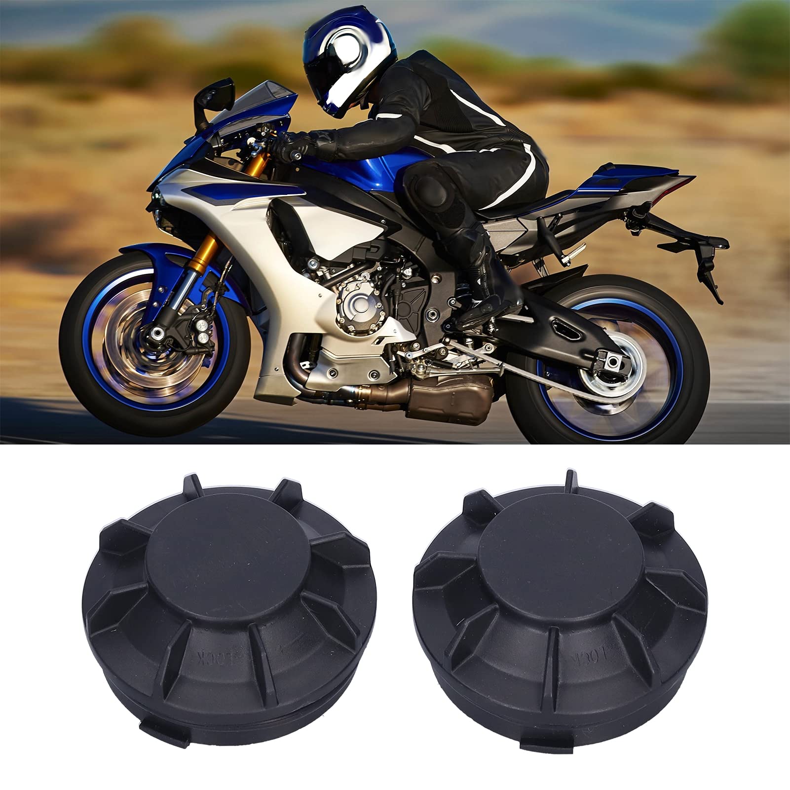 Aramox Headlamp Tail Cover, Pair Of Black Motorcycle Headlight Tail Cover Rear Boots For Yzf R1/Yzf R6/Cbr600F/Cbr600Rr/Cb