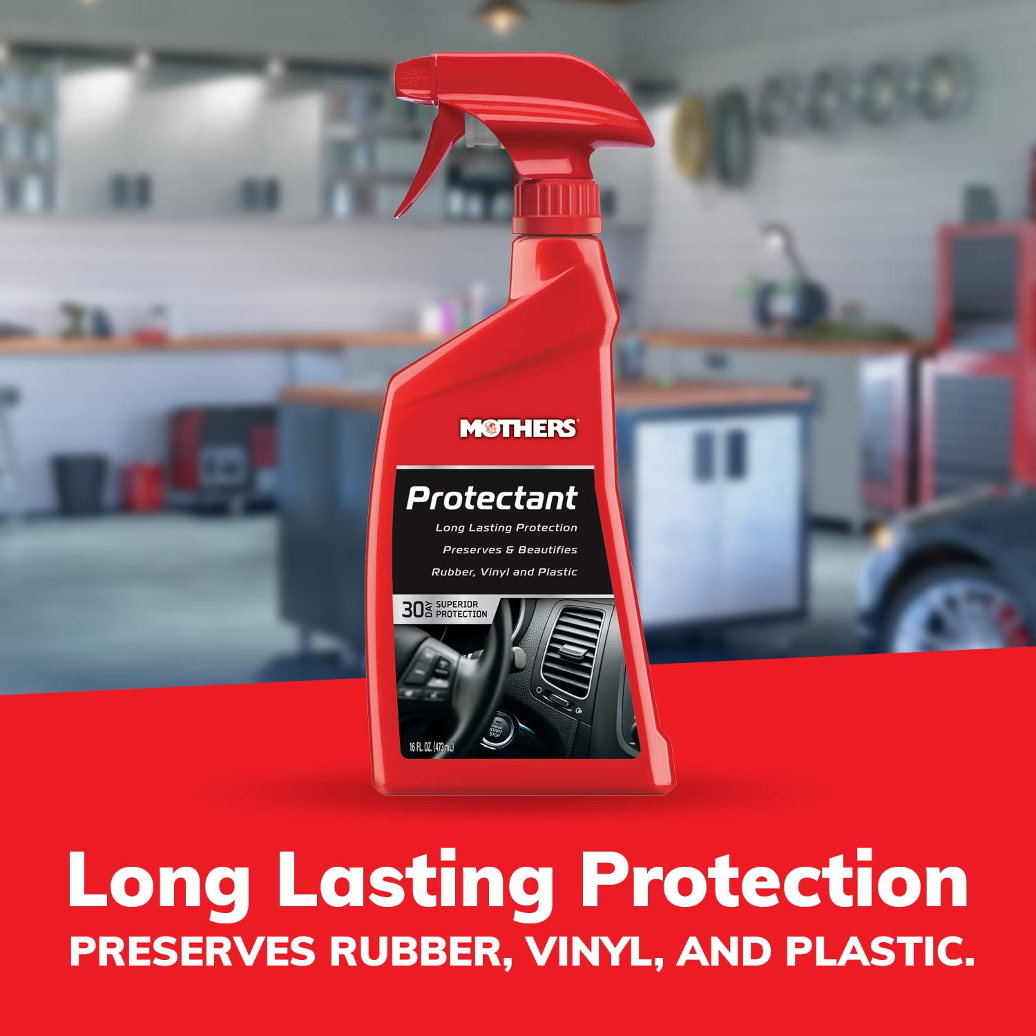 Mothers 05316 Protectant, Preserves And Protects Auto Interiors, Rubber, Vinyl, And Plastic From Uv Rays And Harsh Elements (16 Oz.)
