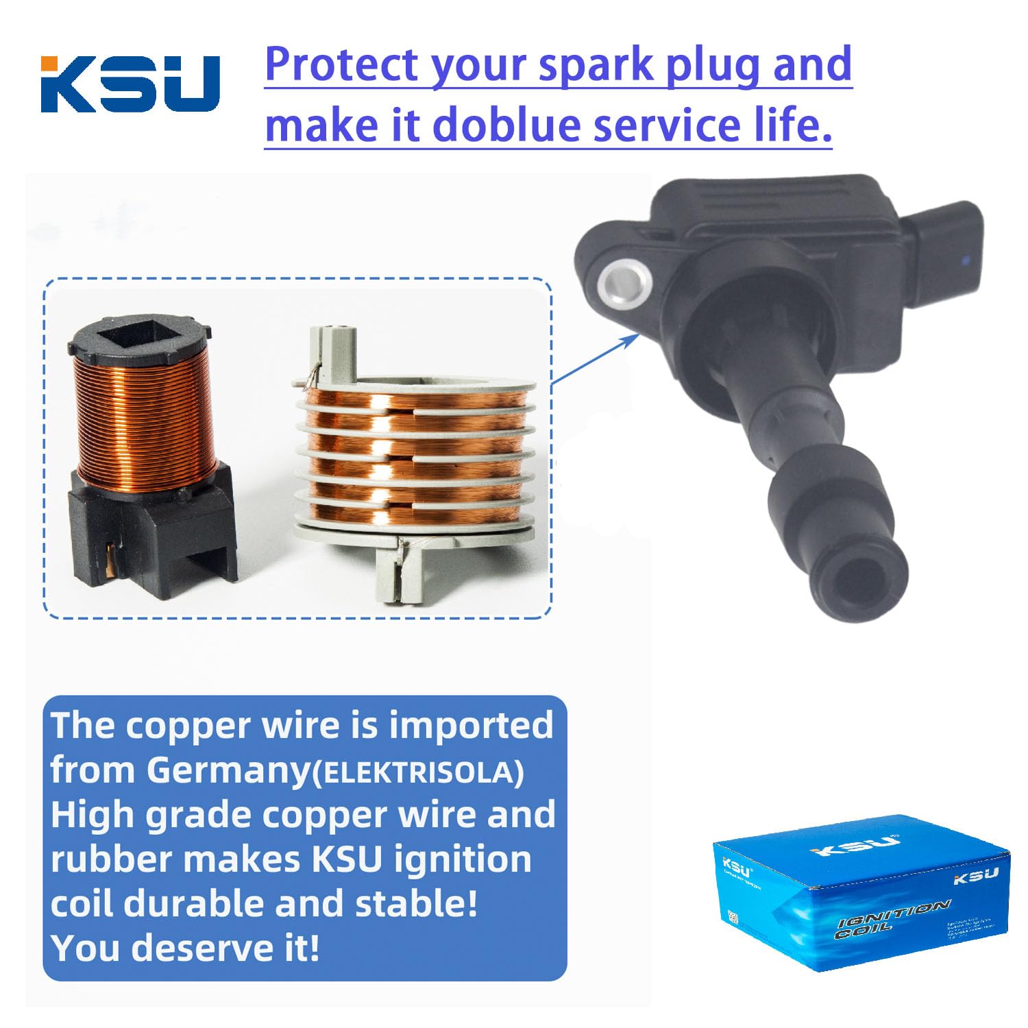 KSU Coil pack for Soul 2020-2022 2.0L L4 uf816 27300-2e601 uf-816 273002e601