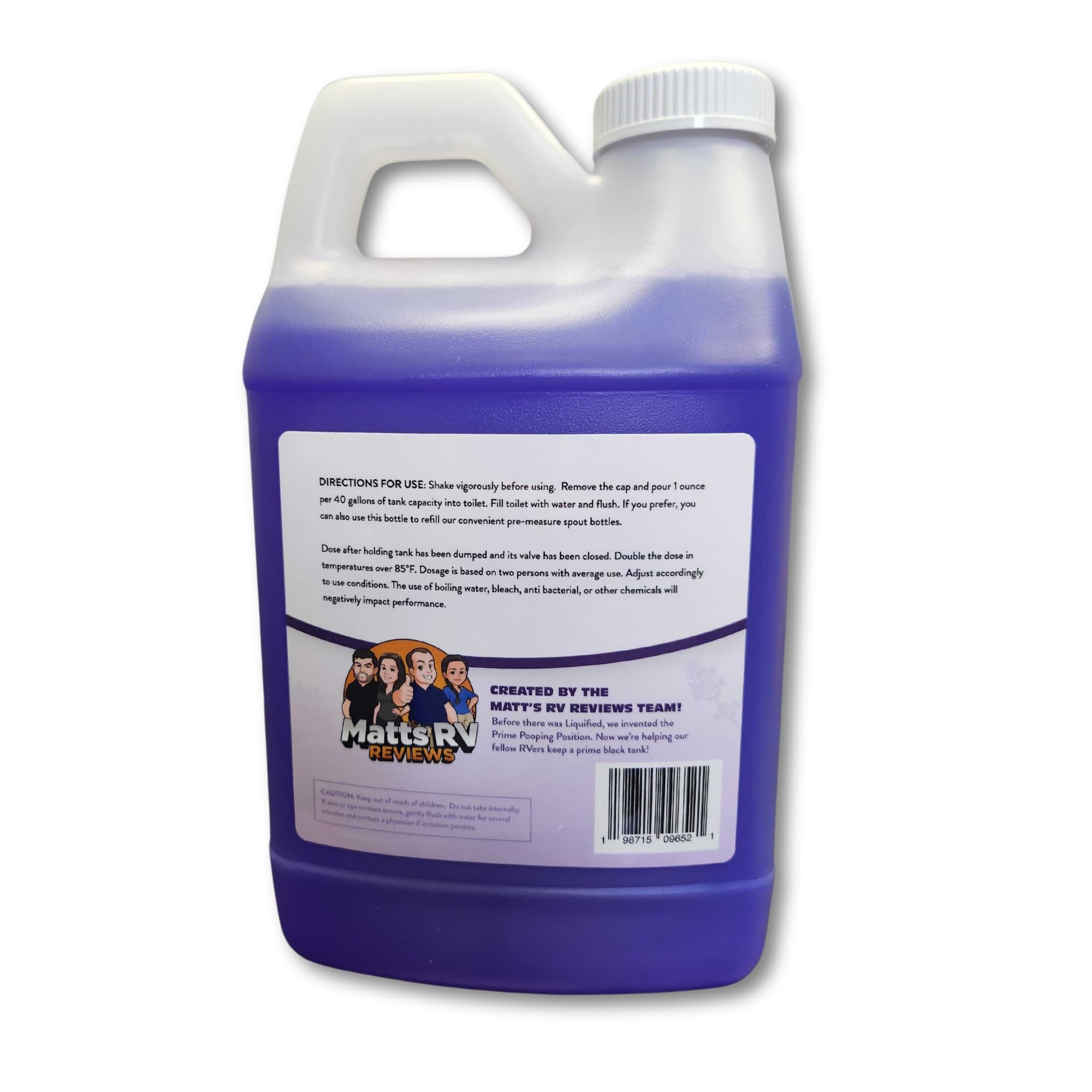 Liquified Rv Toilet Treatment - Black Holding Tank Digester - Odor Eliminator - Lavender Scent - Matts Rv Reviews (Lavender, 64O