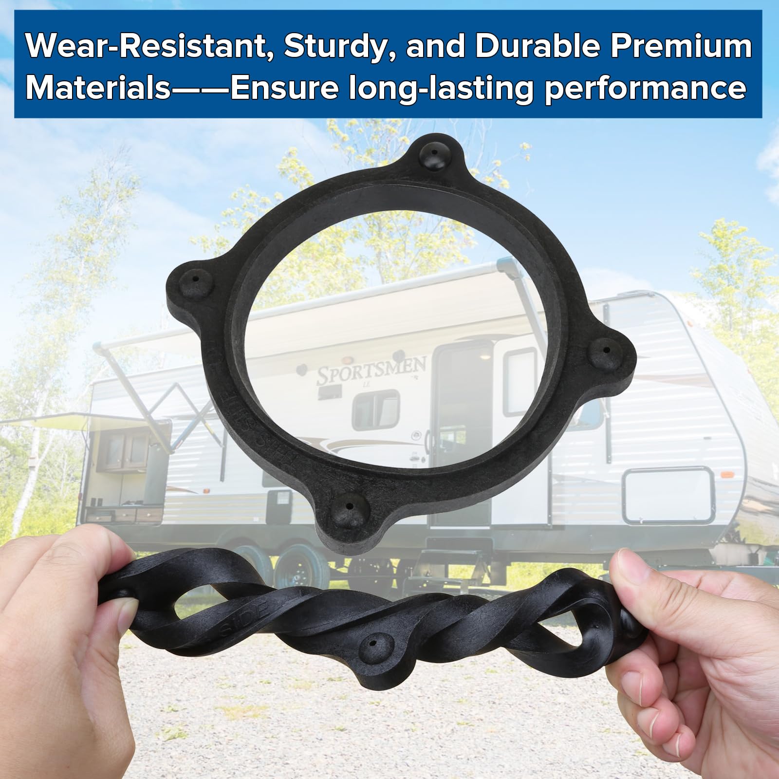 Xqiqx Rv Toilet Floor Flange Seal, 385310063 Floor Flange Seal And Mounting Replacement Kit For Rv Toilets