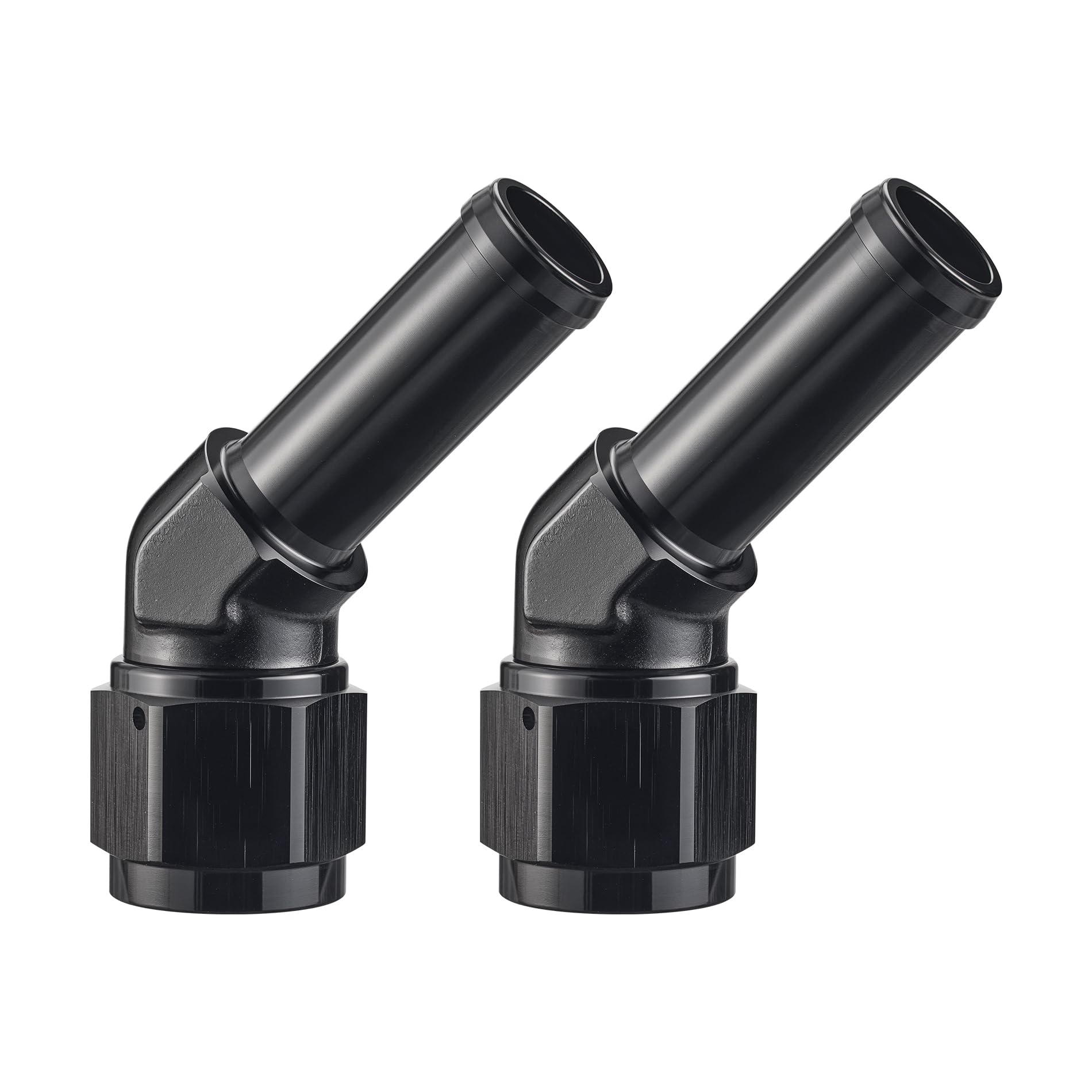 EVIL ENERGY 10AN Female to 5/8'' Barb Hose Fitting 45 Degree Swivel 2PCS