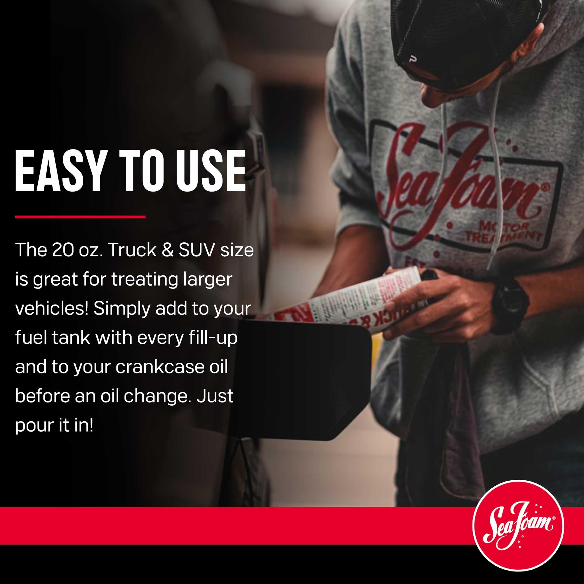 Sea Foam Truck & Suv Motor Treatment Fuel & Oil Additive, St20, 20 Oz, Pack Of 12