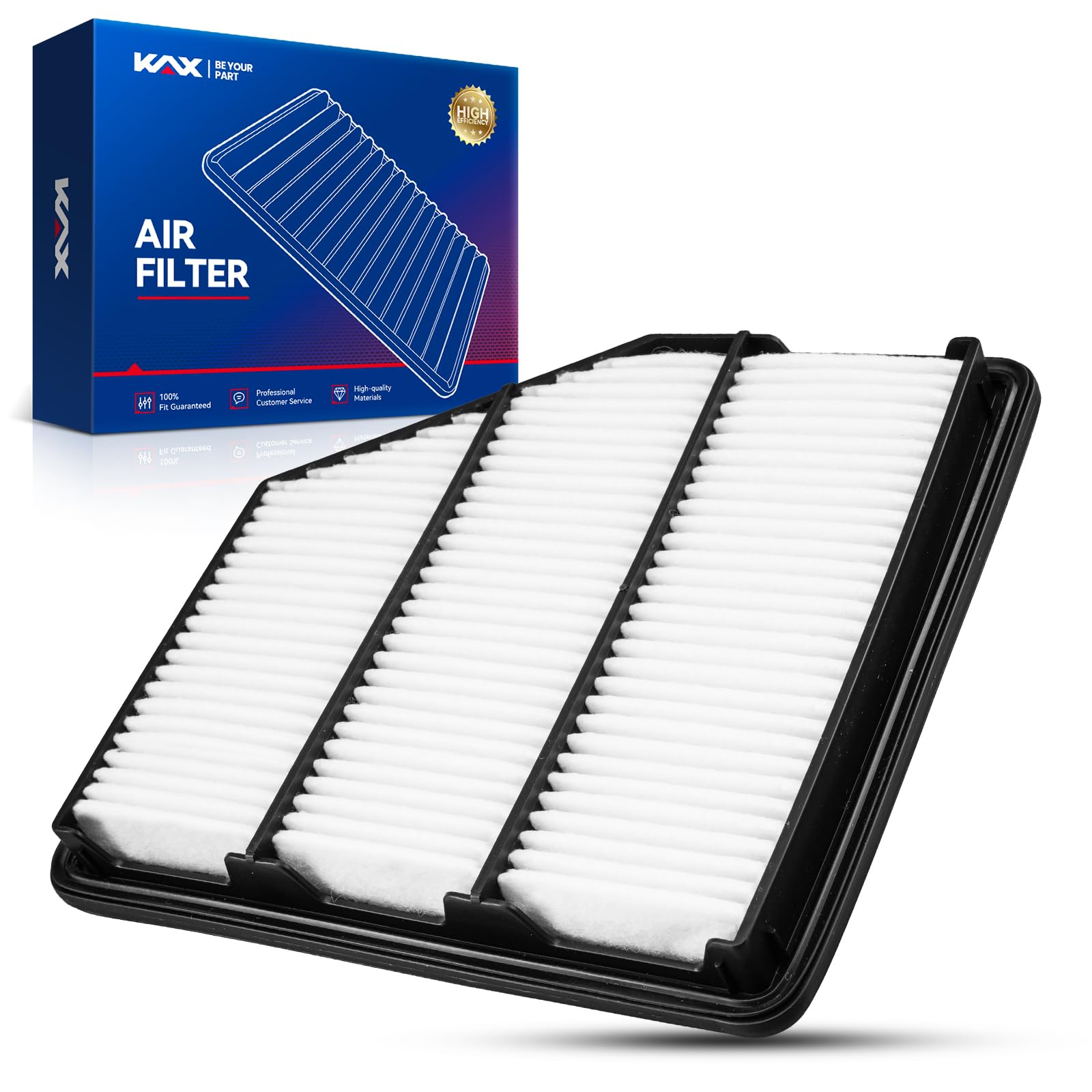 KAX Engine Air Filter, CA12551 Replacement for Nissan Altima 2019 2020 2021 2022 2023 2024, Advanced Air Filter Media, Increased