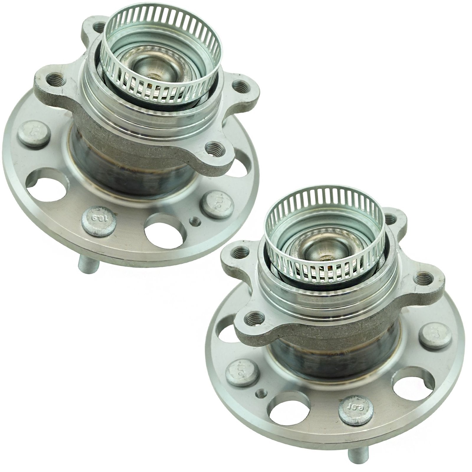 Trq Rear Wheel Hub Bearings Assembly Set Compatible With 2007-2012 Hyundai Elantra