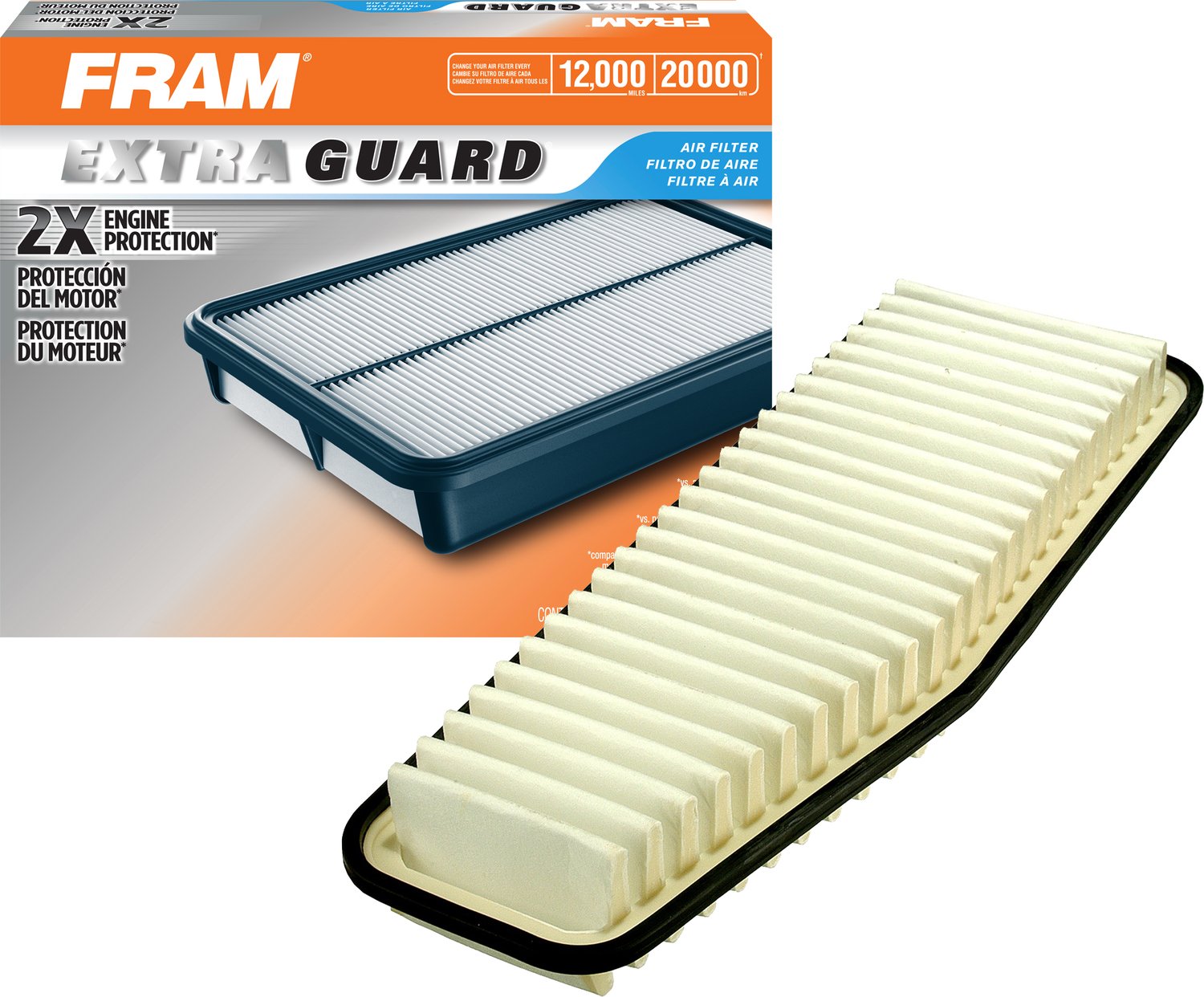 FRAM Extra Guard CA9359 Replacement Engine Air Filter for Select Toyota RAV4 Model, Provides Up to 12 Months or 12,000 Miles Filter Protection