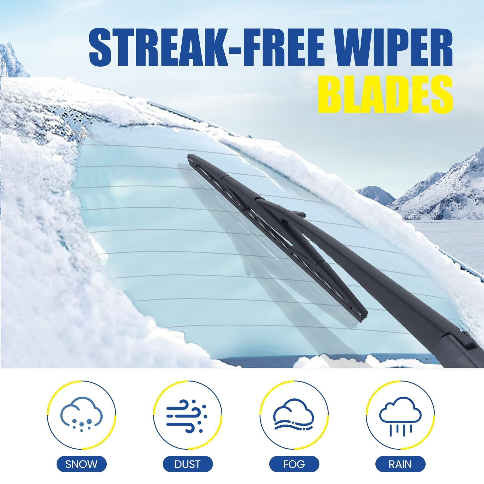 Gspscn 14'' Rear Wiper Blade Oem Quality Original Equipment Replacement For Honda Pilot 2015-2009 Back Windshield Wiper Blades (