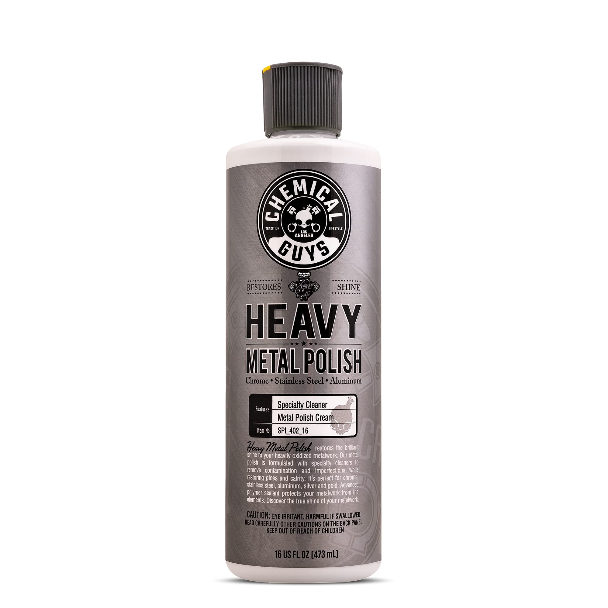 Chemical Guys Spi_402_16, Heavy Metal Polish Restorer And Protectant, (Safe For Cars, Trucks, Suvs, Rvs, Motorcycles, And More) 16 Fl Oz