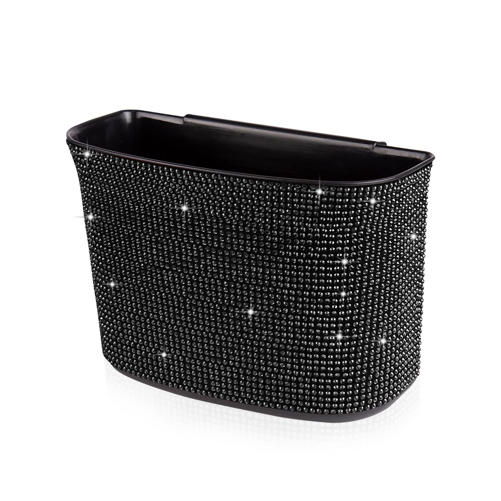 eing Car Trash Can Bling Crystal Auto Storage Pockets,100% Leak Proof Car Trash Container Car Garbage Bag Hanging for Backside/G