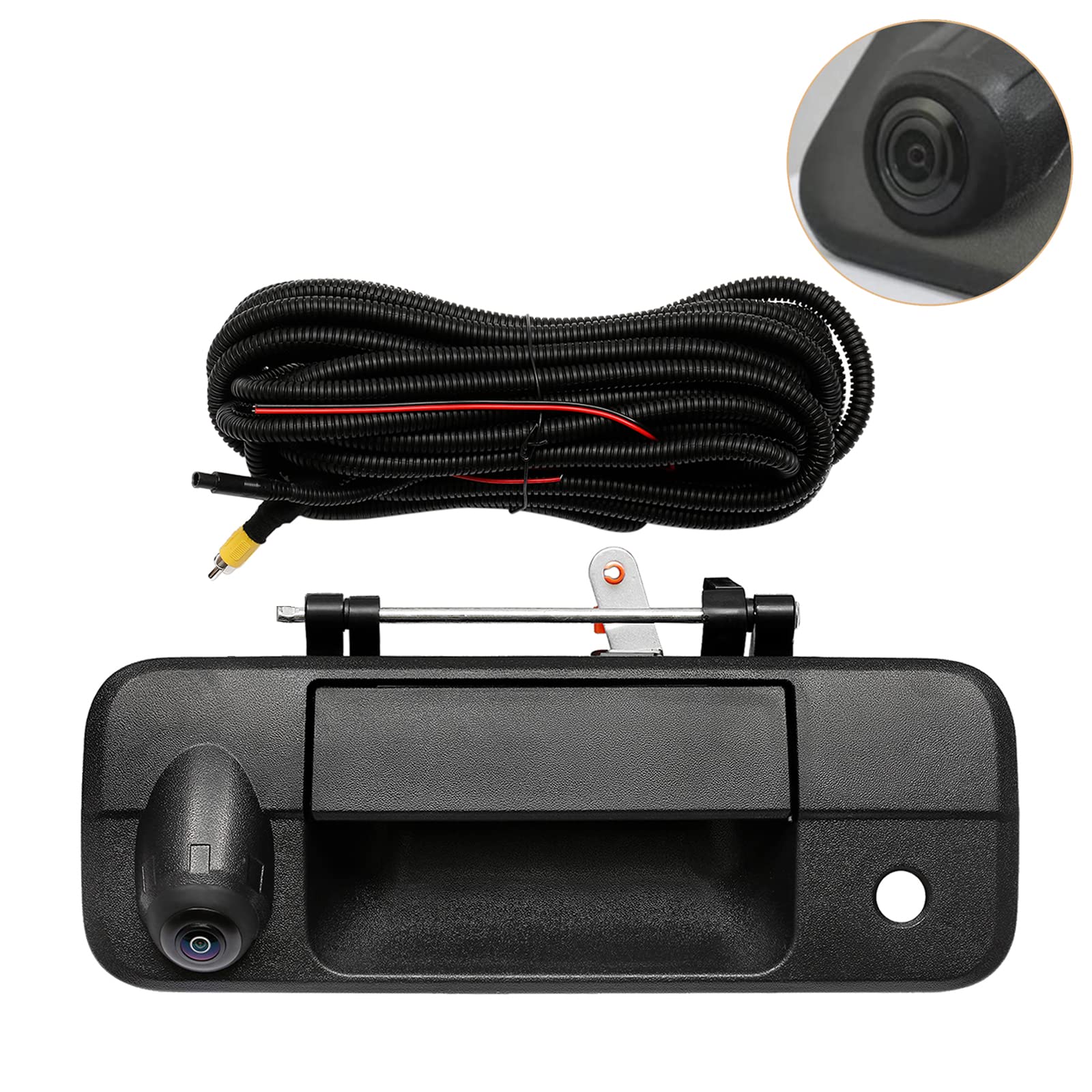 Backup Camera Tailgate Handle, Compatible With Toyota Tundra 2007-2013, With Key-Hole,With 170Rear Viewing Angle, Waterproof, Re