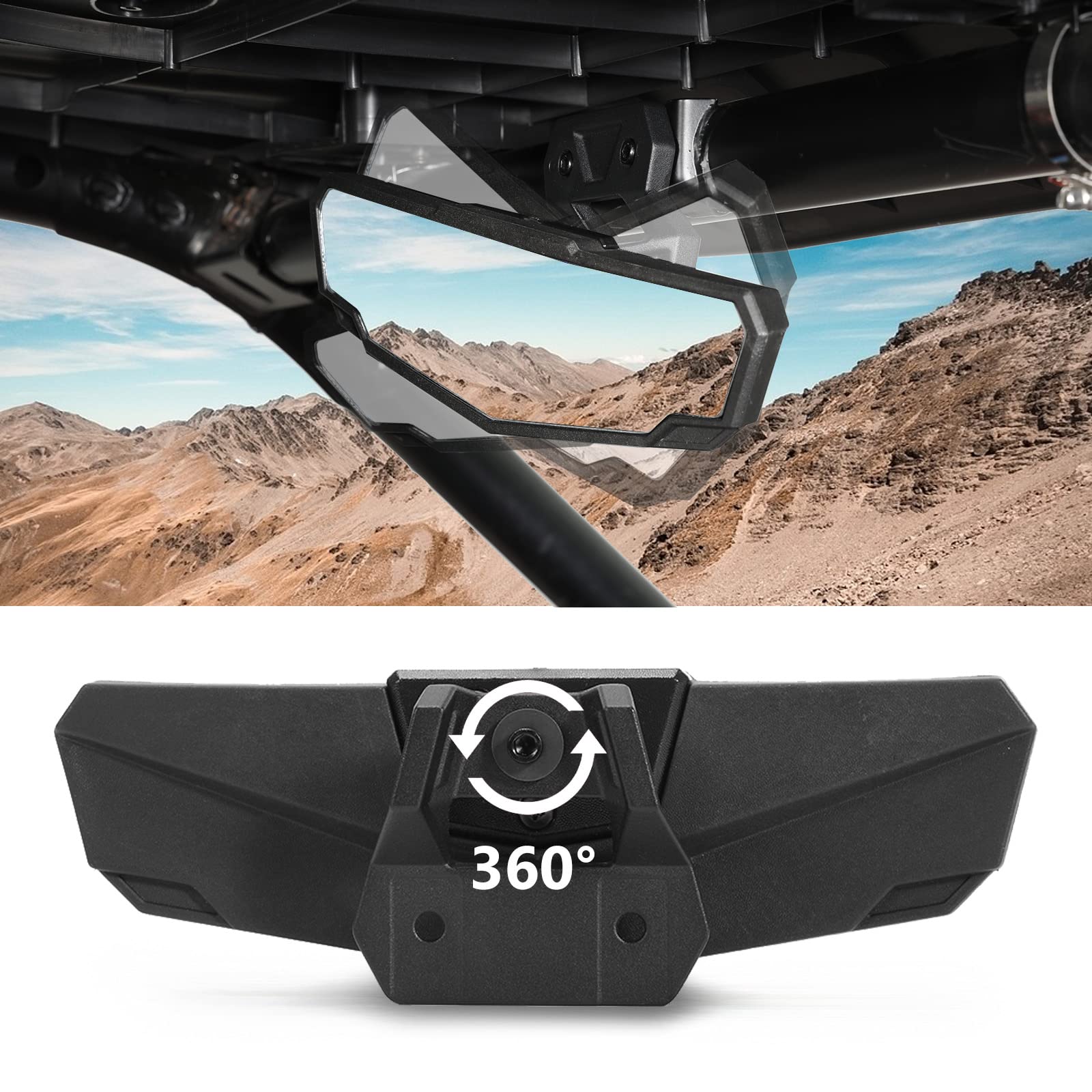 A & Utv Pro Rearview Mirror For 2024-2025 Rzr Xp 1000 Accessories, Convex Rear View Mirror For 2020-2024 Polaris Rzr Pro Xp, 202