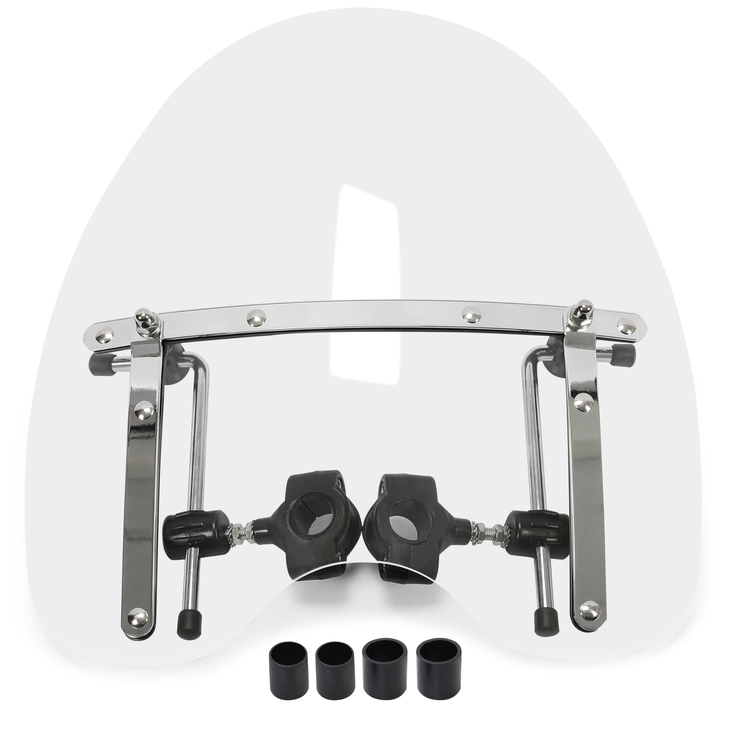 Clear 1816 Motorcycle Windshield Windscreen Compatible With Harley Davidson Sportster Dyna Glide Softail Honda Kawasaki Suzuki Y