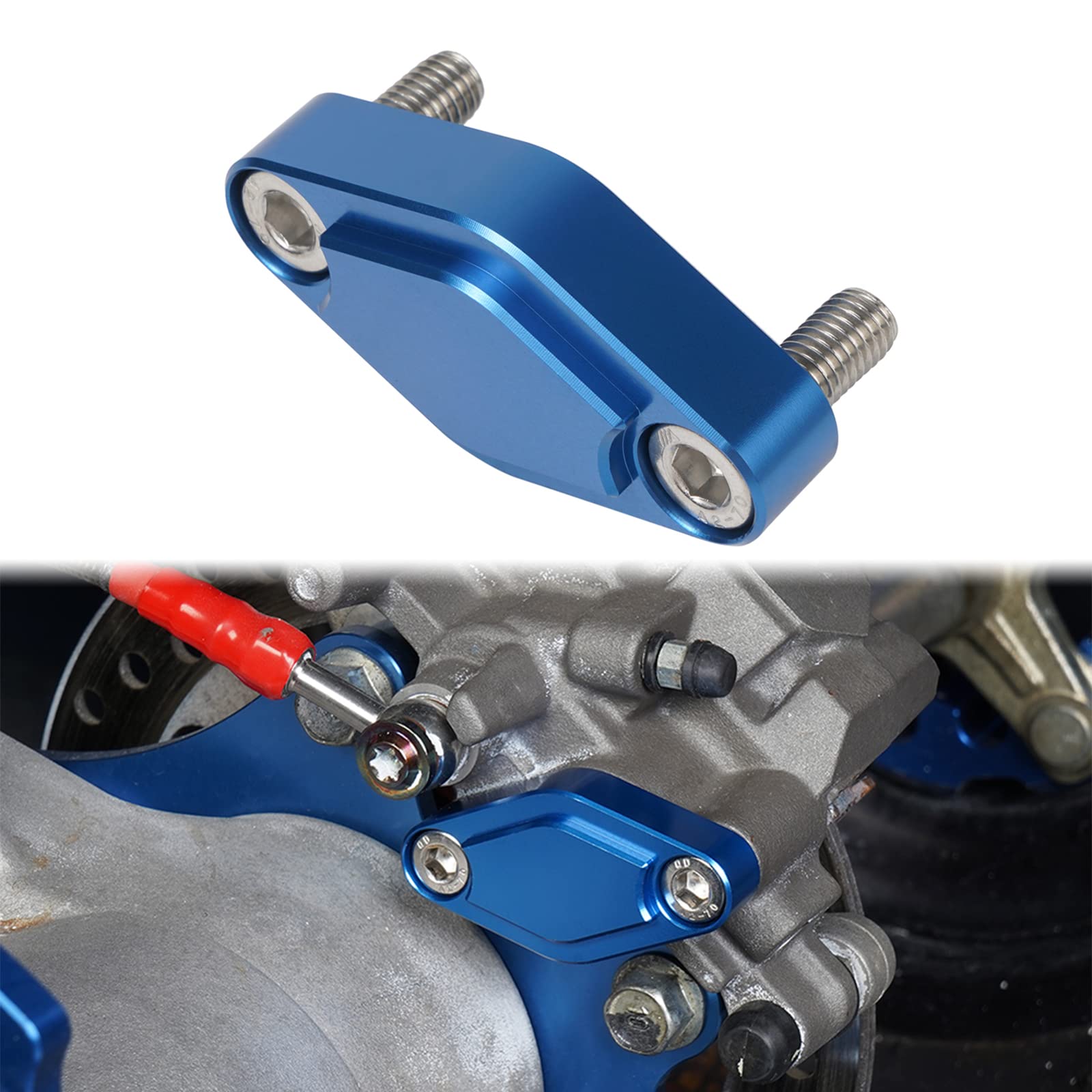 NICECNC ATV Parking Brake Blocking Plate Compatible with Yamaha Raptor 700R 700 660 125 250 350 YFZ 450 YFZ450R Warrior 350, Com