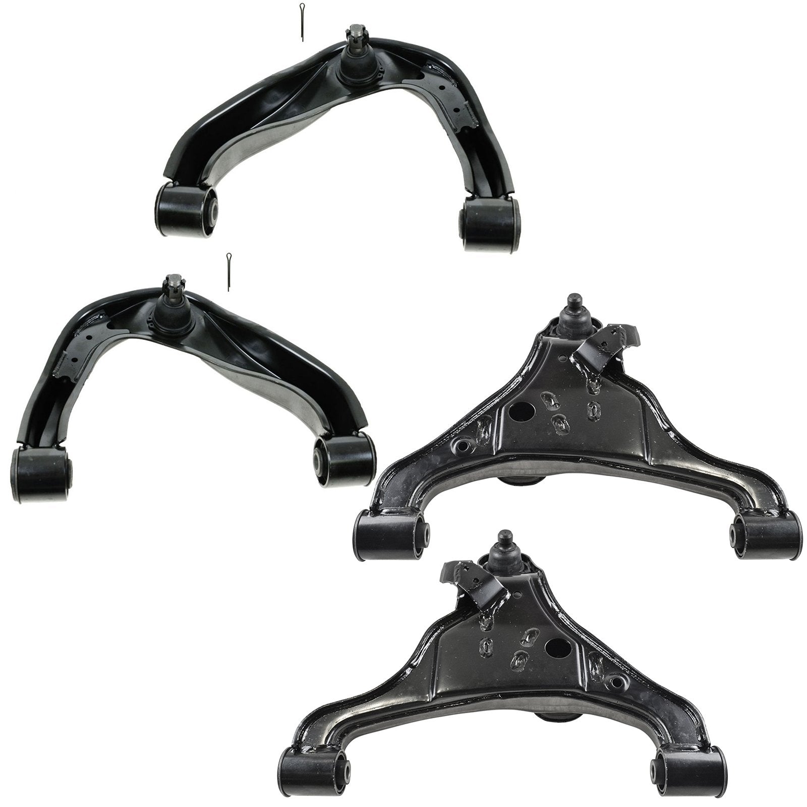 TRQ Front Control Arm with Ball Joint Set Compatible with 2005-2020 Nissan Frontier 2005-2012 Pathfinder 2005-2015 Xterra 2009-2