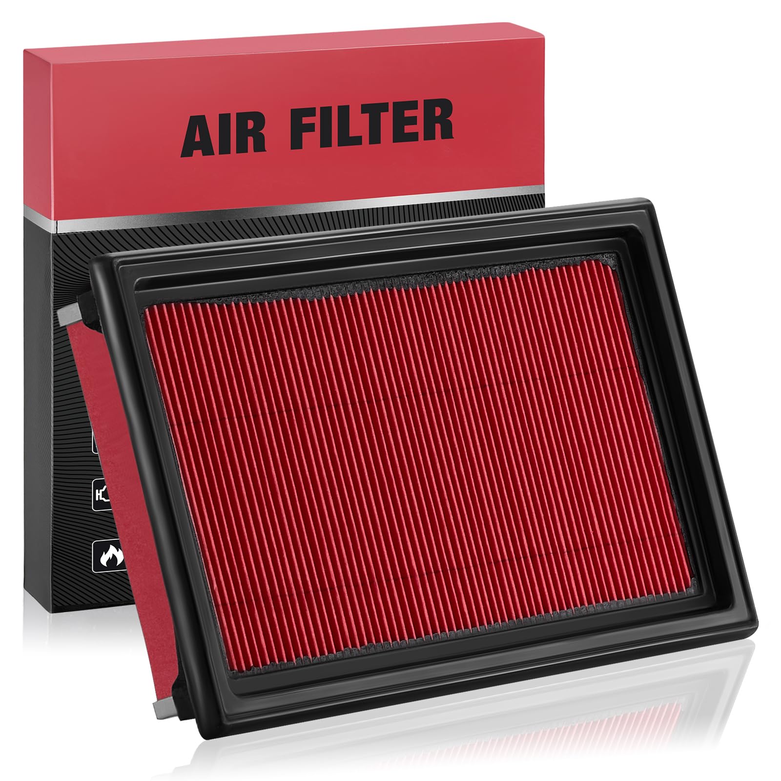 BDFHYK CA10234 Engine Air Filter Compatible with INFINITI Q50, Compatible with Nissan Cube NV200 Versa, 2007-2021, 3.5L 3.7L, Re