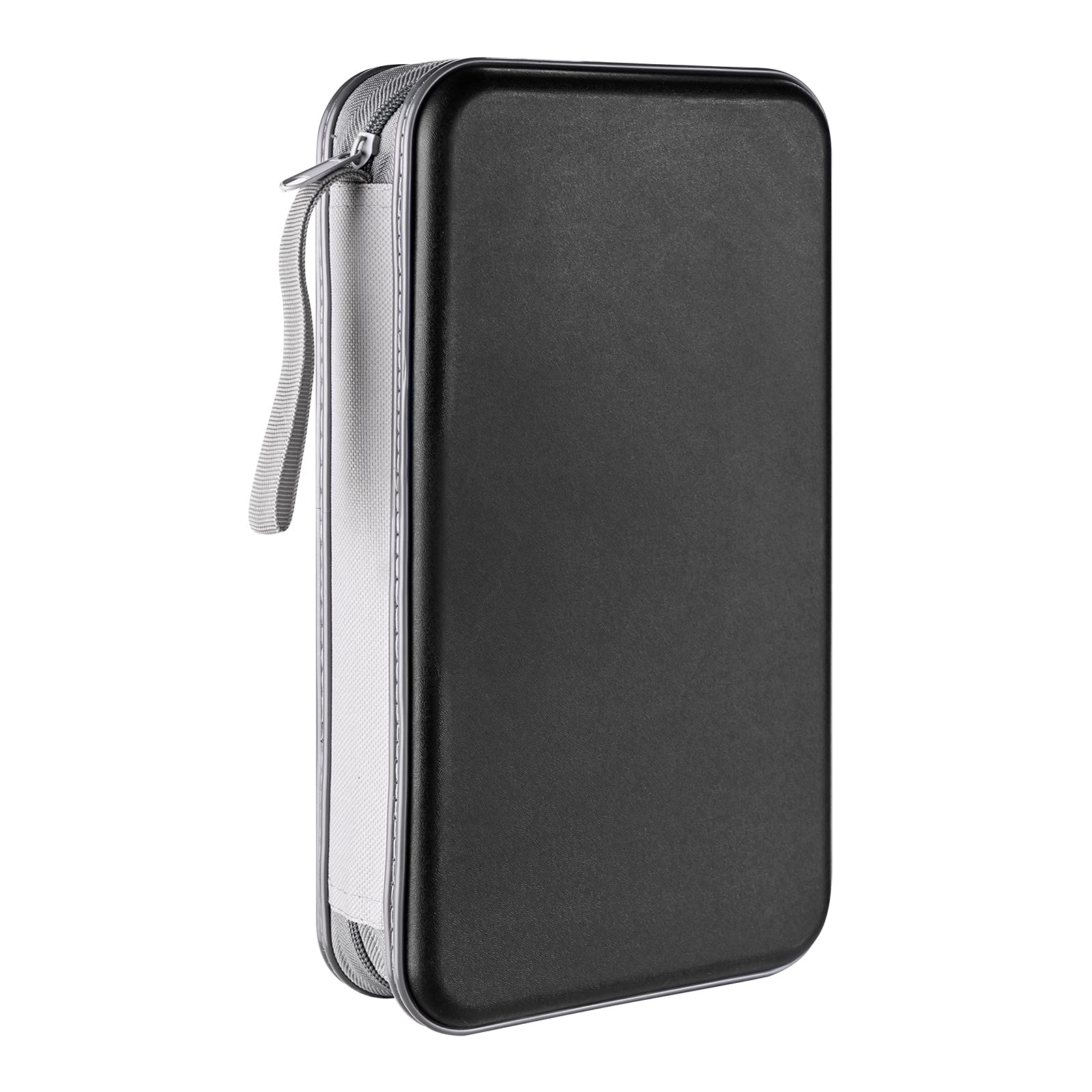 Liovode Dvd Case, 96 Capacity Cd Case Portable Cd Case Holder Storage Hard Plastic Dvd Cd Wallet Holder Organizer For Car(Black)