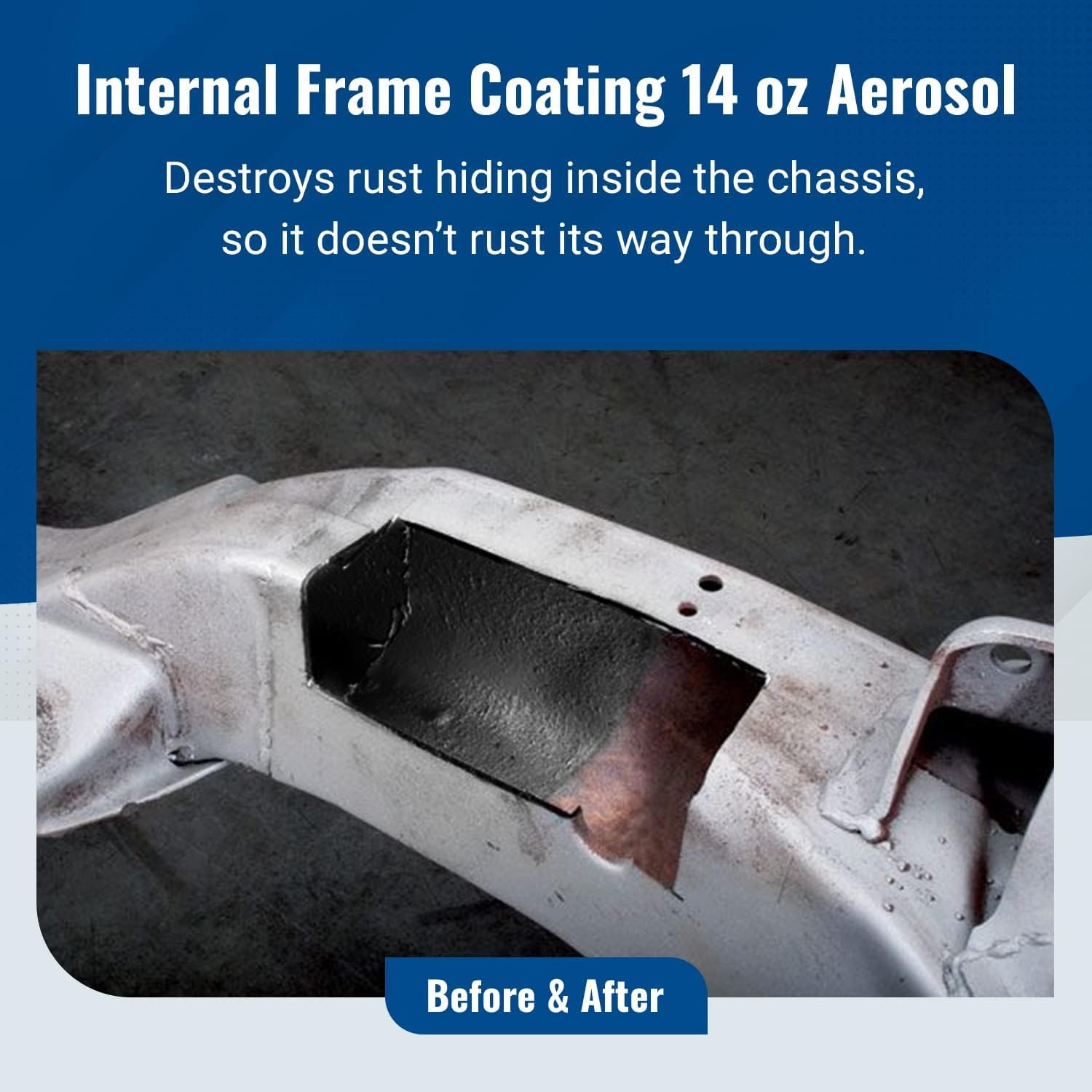 Eastwood Internal Frame Coating Plus Aerosol | Internal Frame Rust Remover | Rust Converter And Prevention Aerosol Spray Underco