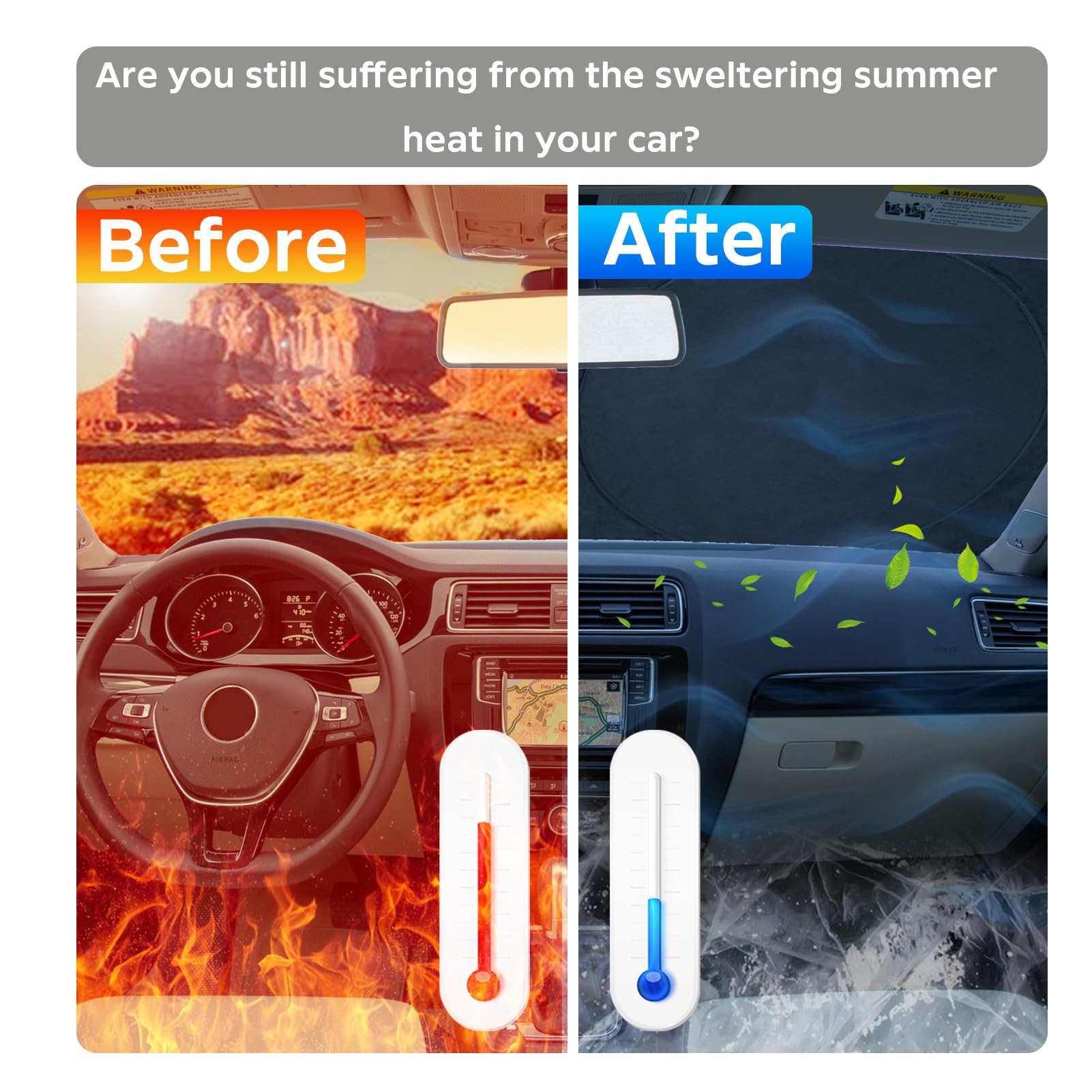 Insauto For Rx 2025 Windshield Sun Shade Sunshade Custom-Fit For Lexus Rx Suv 2016-2022 2023 2024 Windshield Cover Front Window