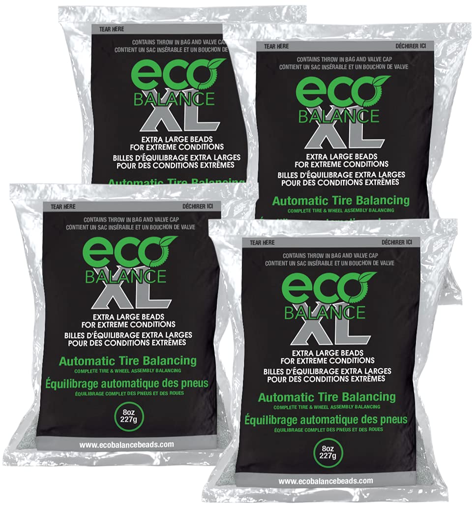 Eco Balance 08-Ecoxl4 Eco Xl Extreme Condition Tire/Wheel Balancing Beads - Off-Road Vehicles, Light Duty Truck Tires, (4) 8Oz B