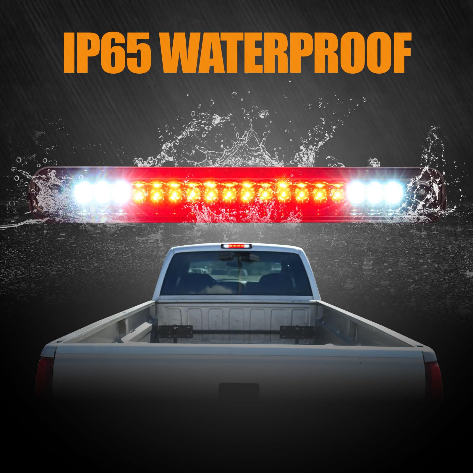 Cxdar Third 3Rd Brake Light Led For 1988-1999 Chevy/Gmc C1500 C2500 K1500 K2500 Silverado Blazer, High Mount Rear Brake Lights A