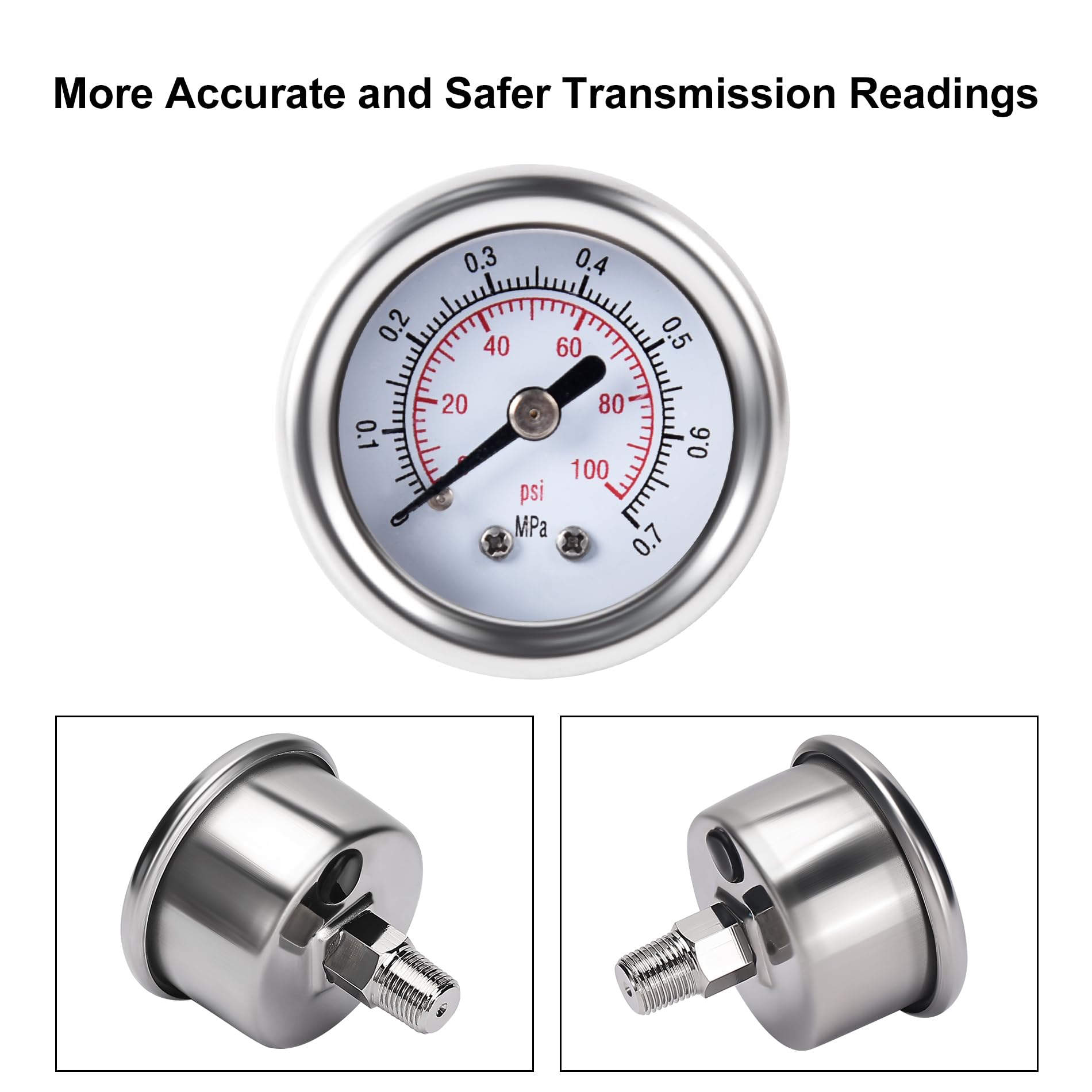 EVIL ENERGY Fuel Pressure Regulator 6AN EFI Bypass Return Adjustable (30-70PSI, 30-70PSI)