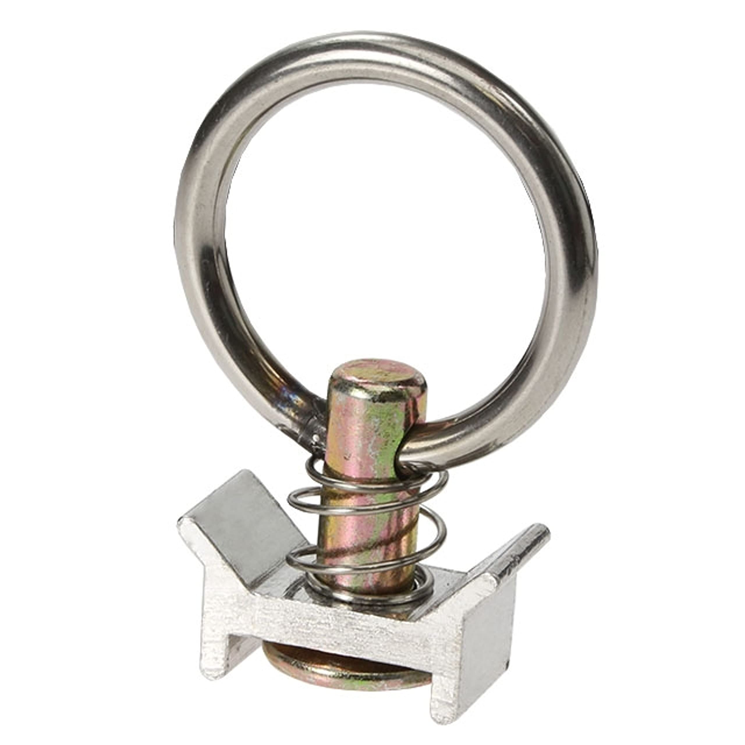 Us Cargo Control L Track Tie Down System, Includes (4) Usa Made 4-Foot Aluminum L-Track And (4) Silver Single Stud O-Ring Fittin