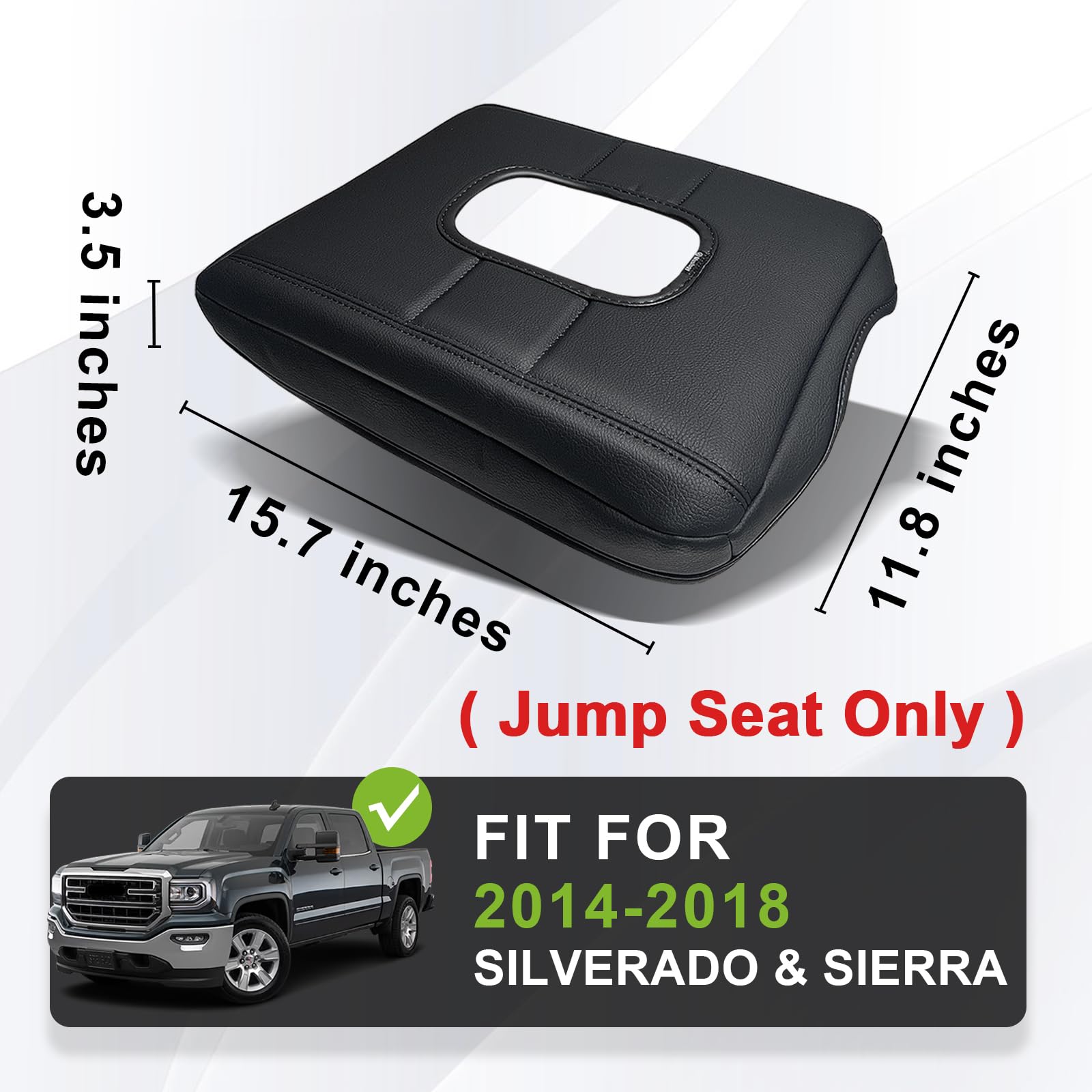 Muslogy Center Console Armrest Cover Compatible With Chevy Silverado & Gmc Sierra 2014-2018 Comfort Armrest Pad Arm Rest Cushion