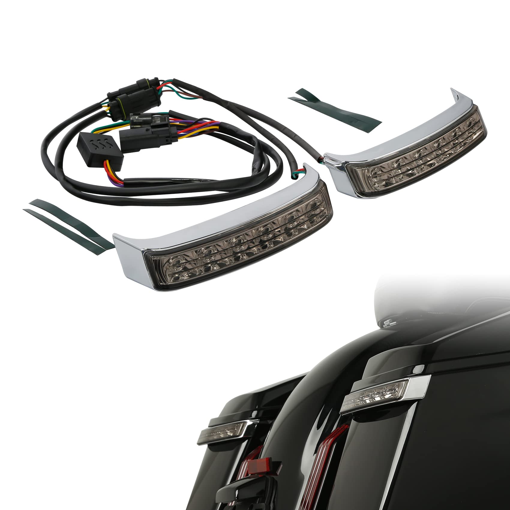 Tcmt Saddlebag Led Run Brake Turn Lamp Light Fit For Harley Touring Road Glide 2016-2023 Ultra Limited 2014-2023 Cvo Limited Flh