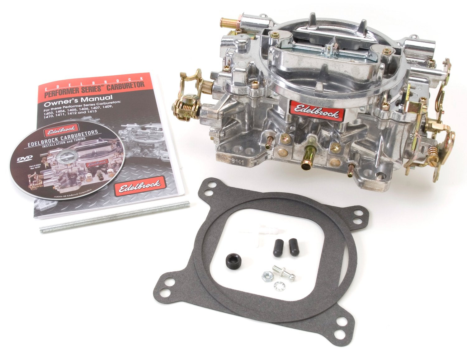Edelbrock 1407 Performer 750 Cfm Square Bore 4-Barrel Air Valve Secondary Manual Choke New Carburetor
