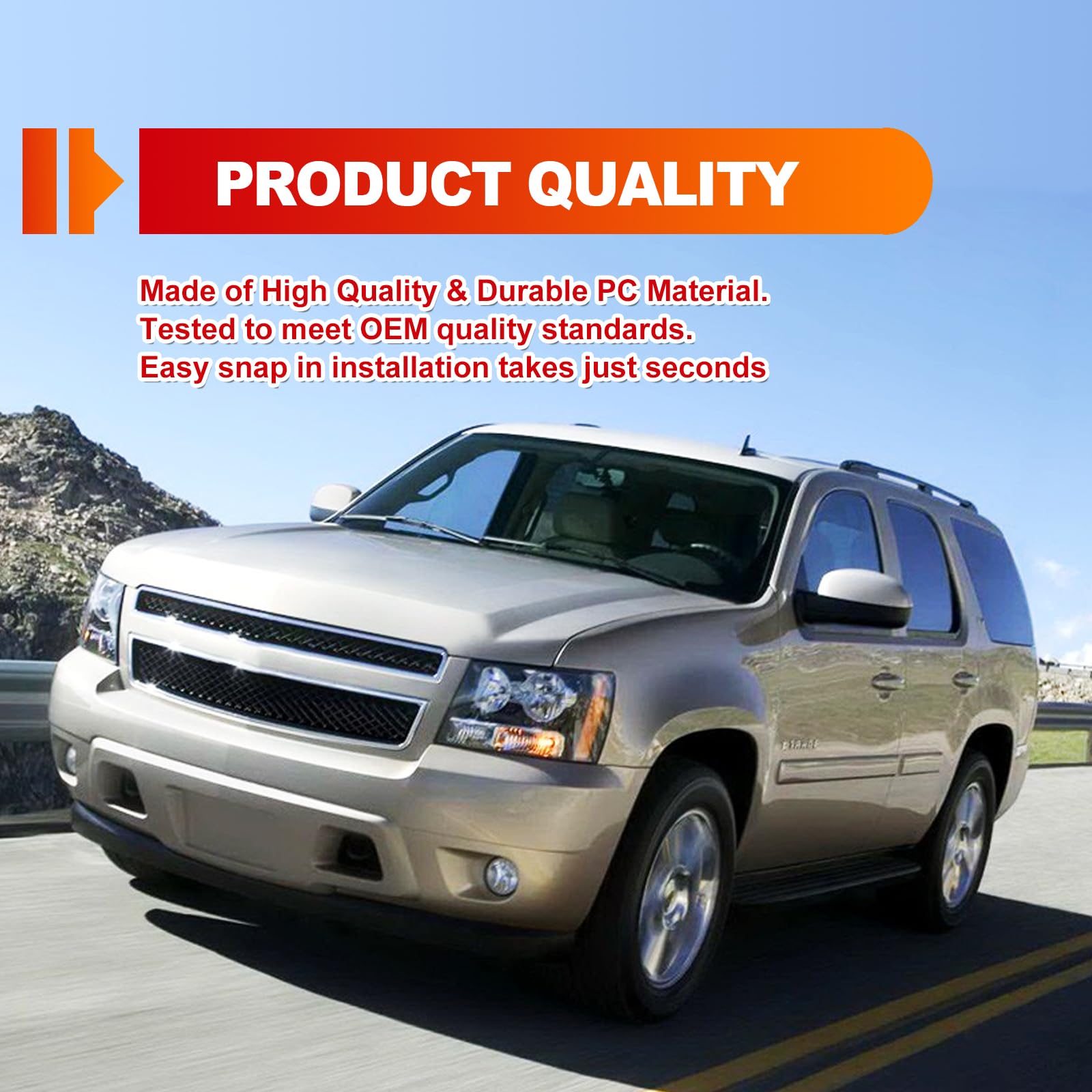 1 Pair Left Driver And Right Passenger Side Door Red Reflector Panel - Compatible With Chevrolet Gmc - Oem 15183155,15183156