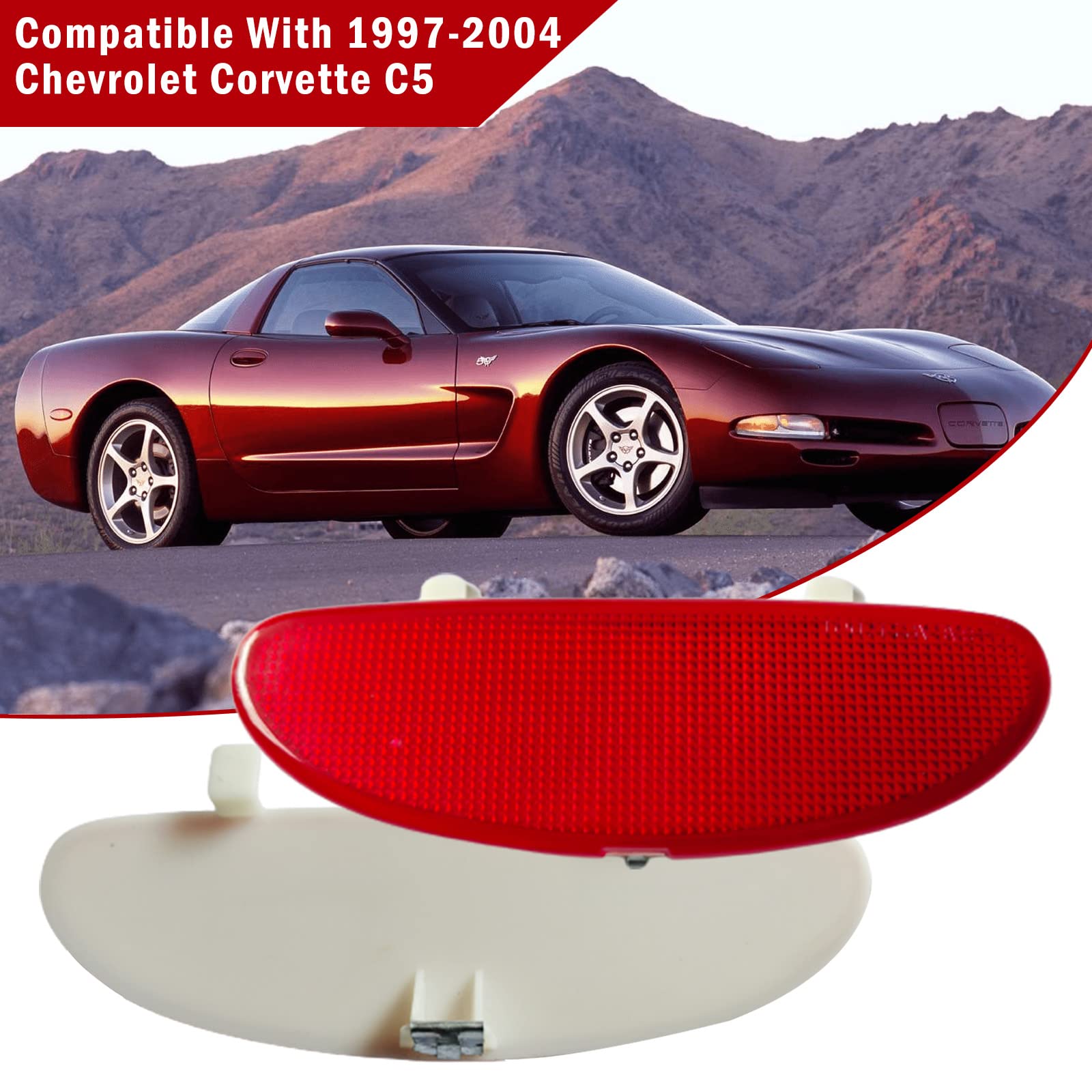 Lhcdqskcw 10295148 Car Front Inner Door Panel Reflector Plate Compatible With C5 Corvette 1997-2004, Replacement Left Or Right S