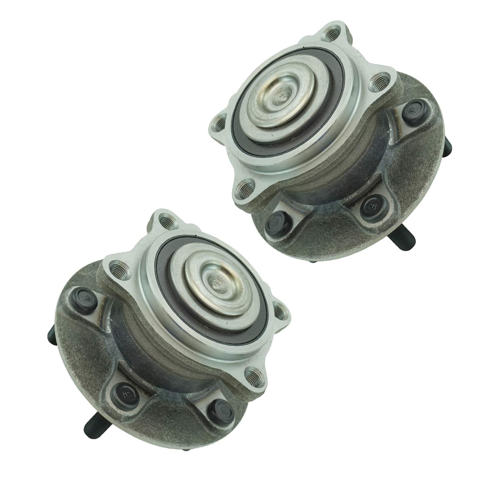 Trq Rear Wheel Hub Bearings Assembly Set Compatible With 2007-2013 Mitsubishi Outlander