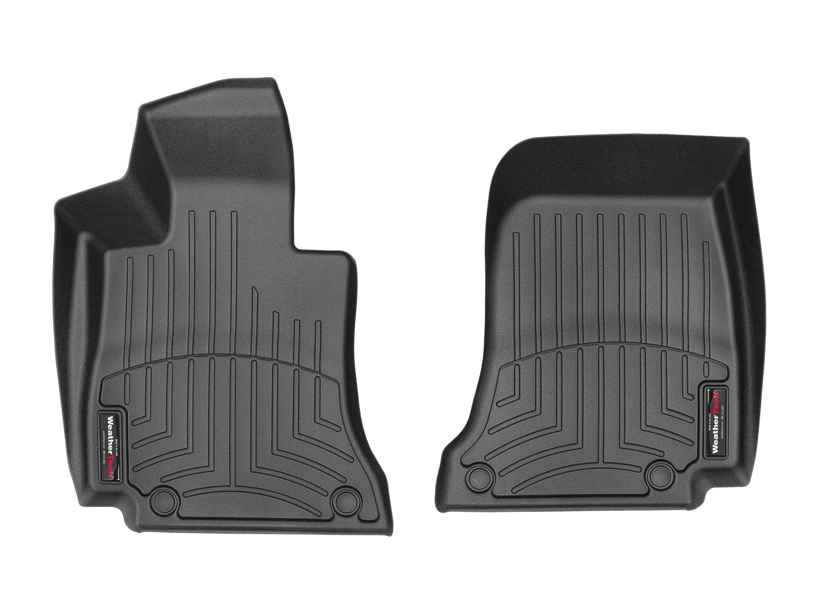WeatherTech Custom Fit FloorLiners for Ford F-150-1st Row - Over The Hump (447931), Black